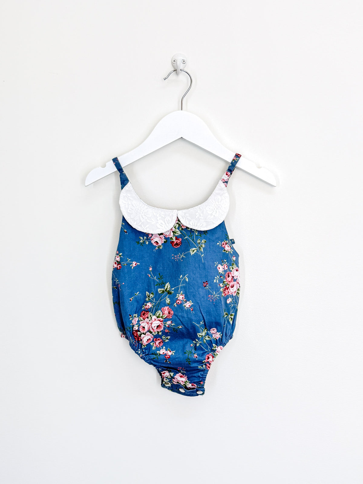 La Sienna floral collared romper (3-6m)