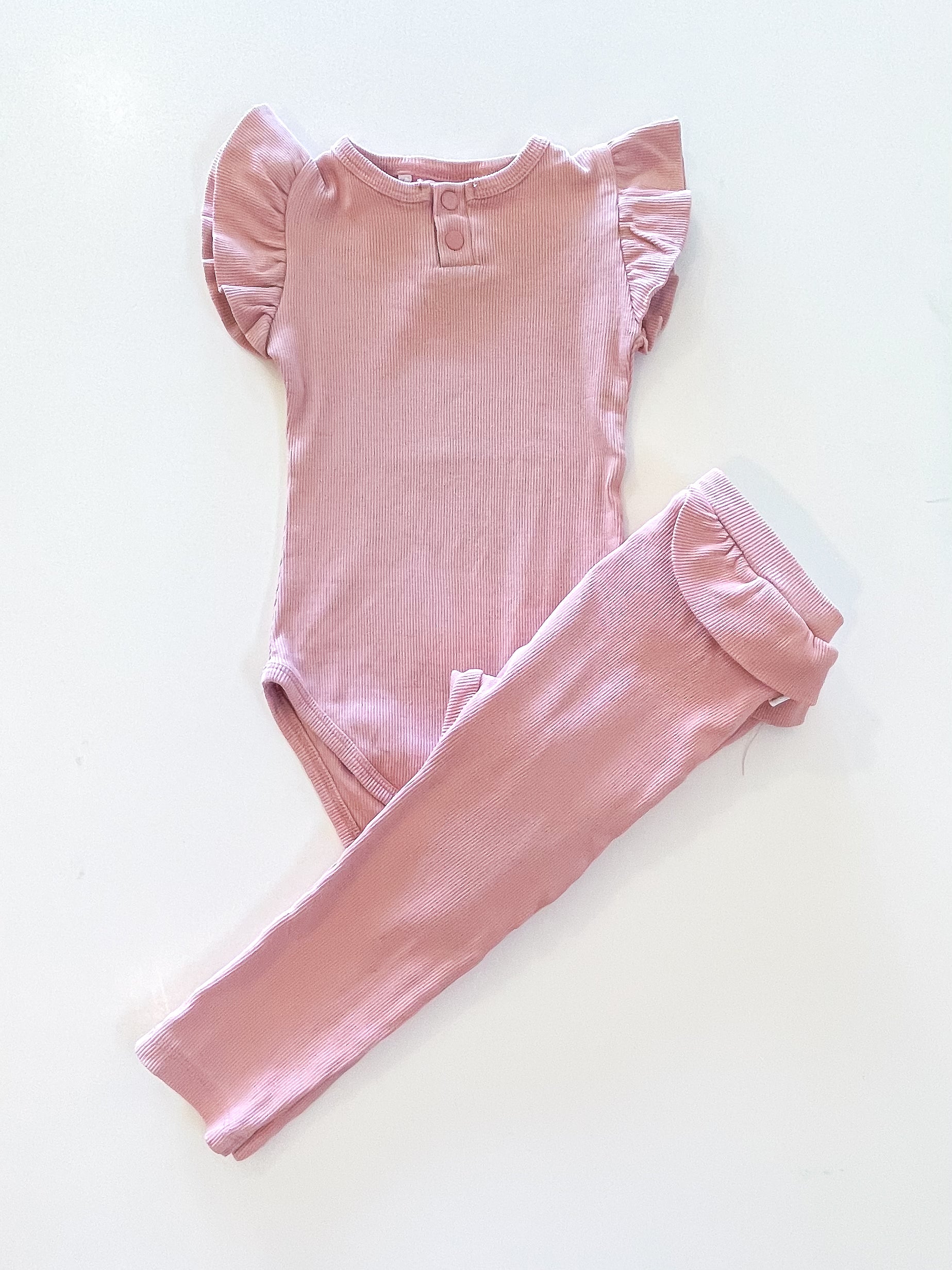 Snuggle Hunny organic ribbed set (12-18m)