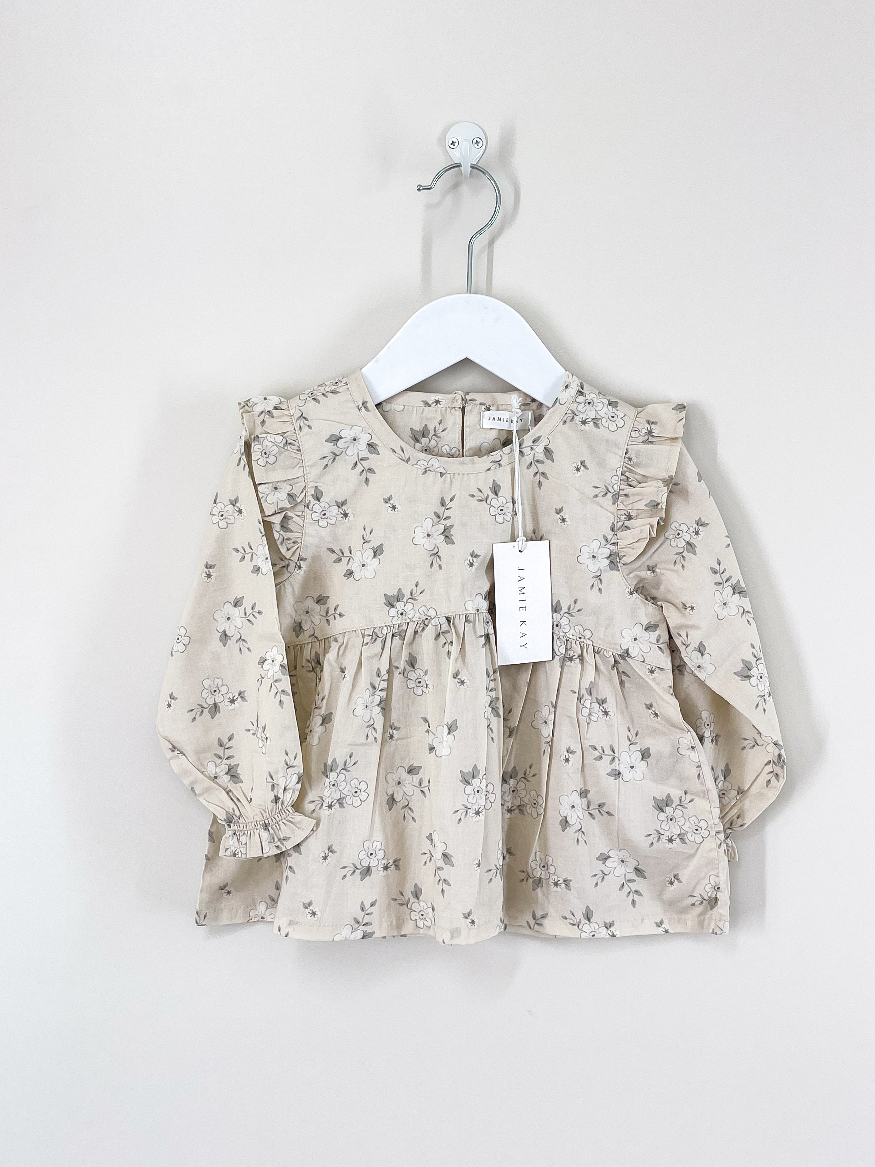 BNWT Jamie Kay organic alette top - bonnie almond peach (1y)