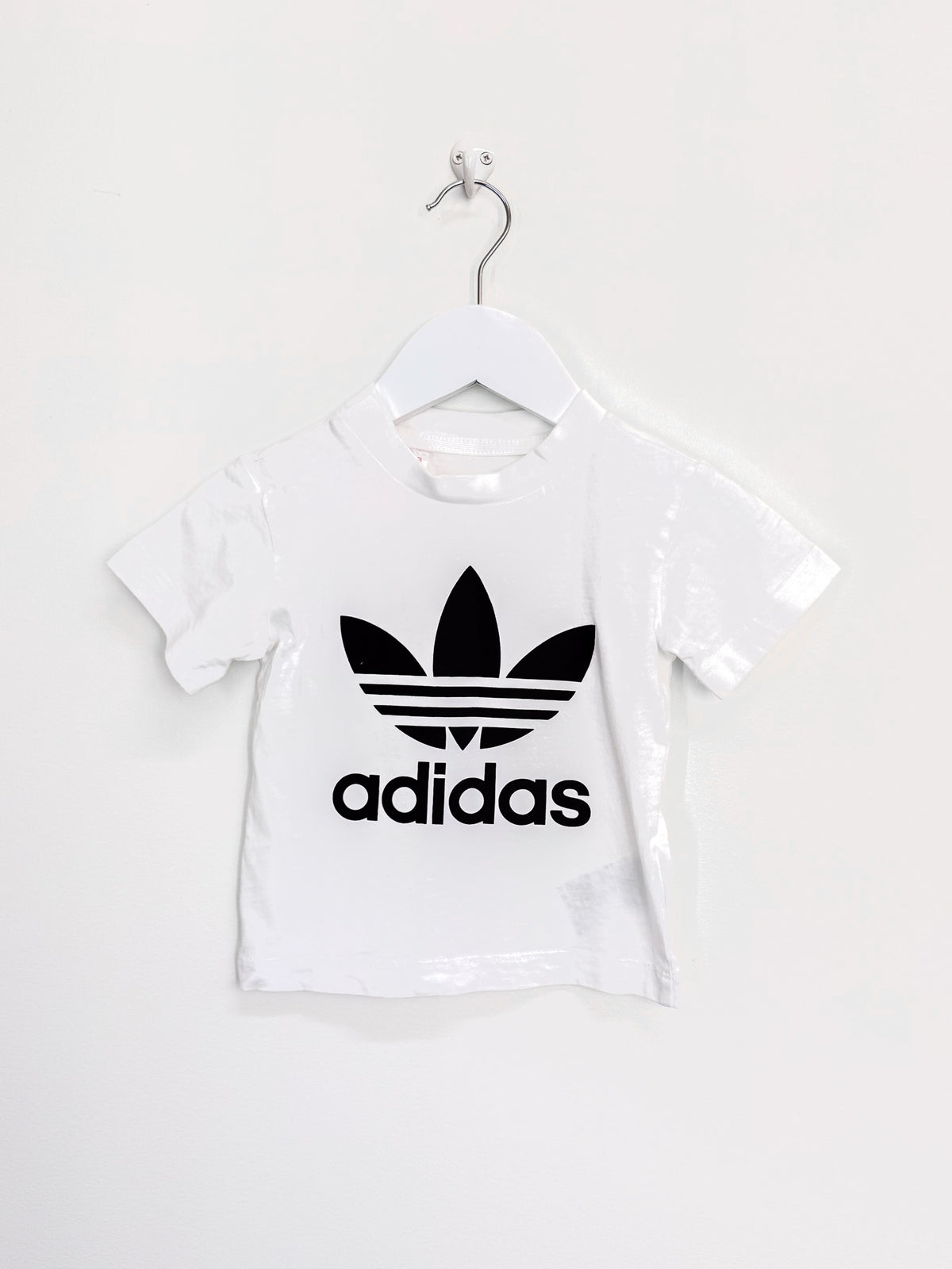 Adidas logo tee - white (9-12m)