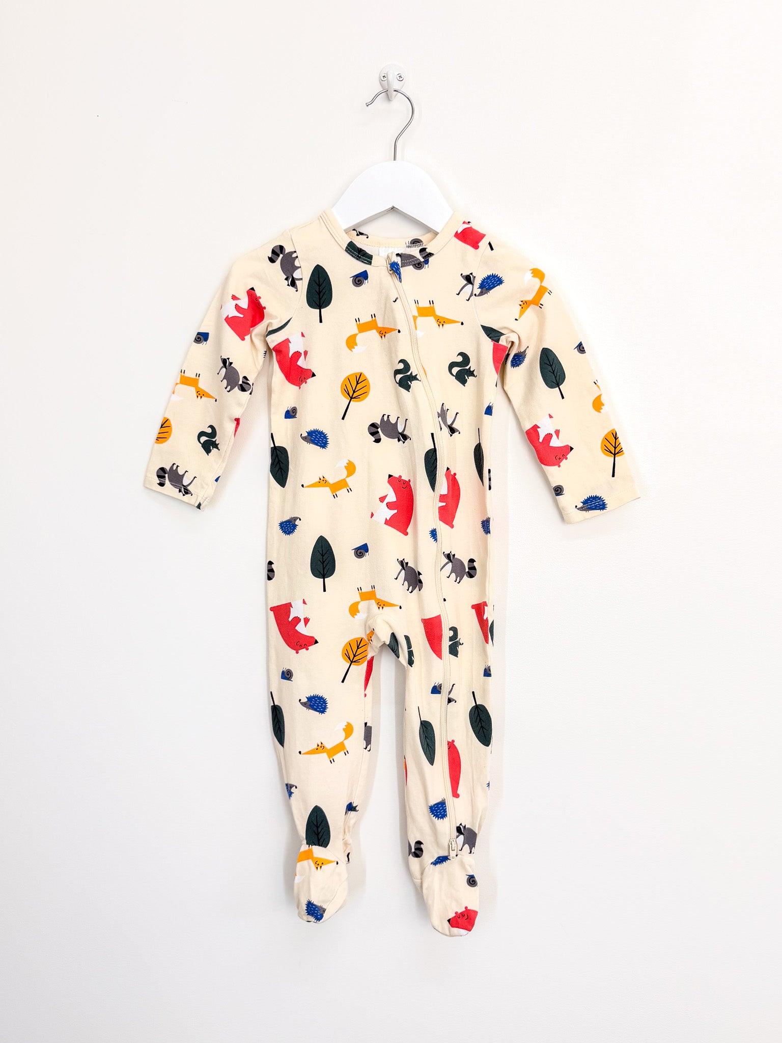 Teeny Weeny zipsuit - forest friends (12-18m)