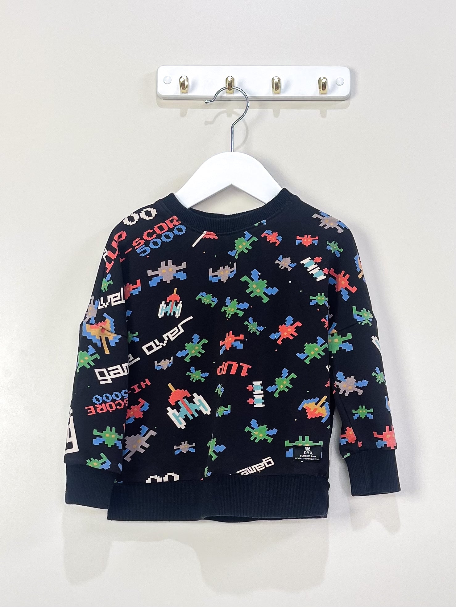 Rock Your Kid game over crew sweatshirt (4y)