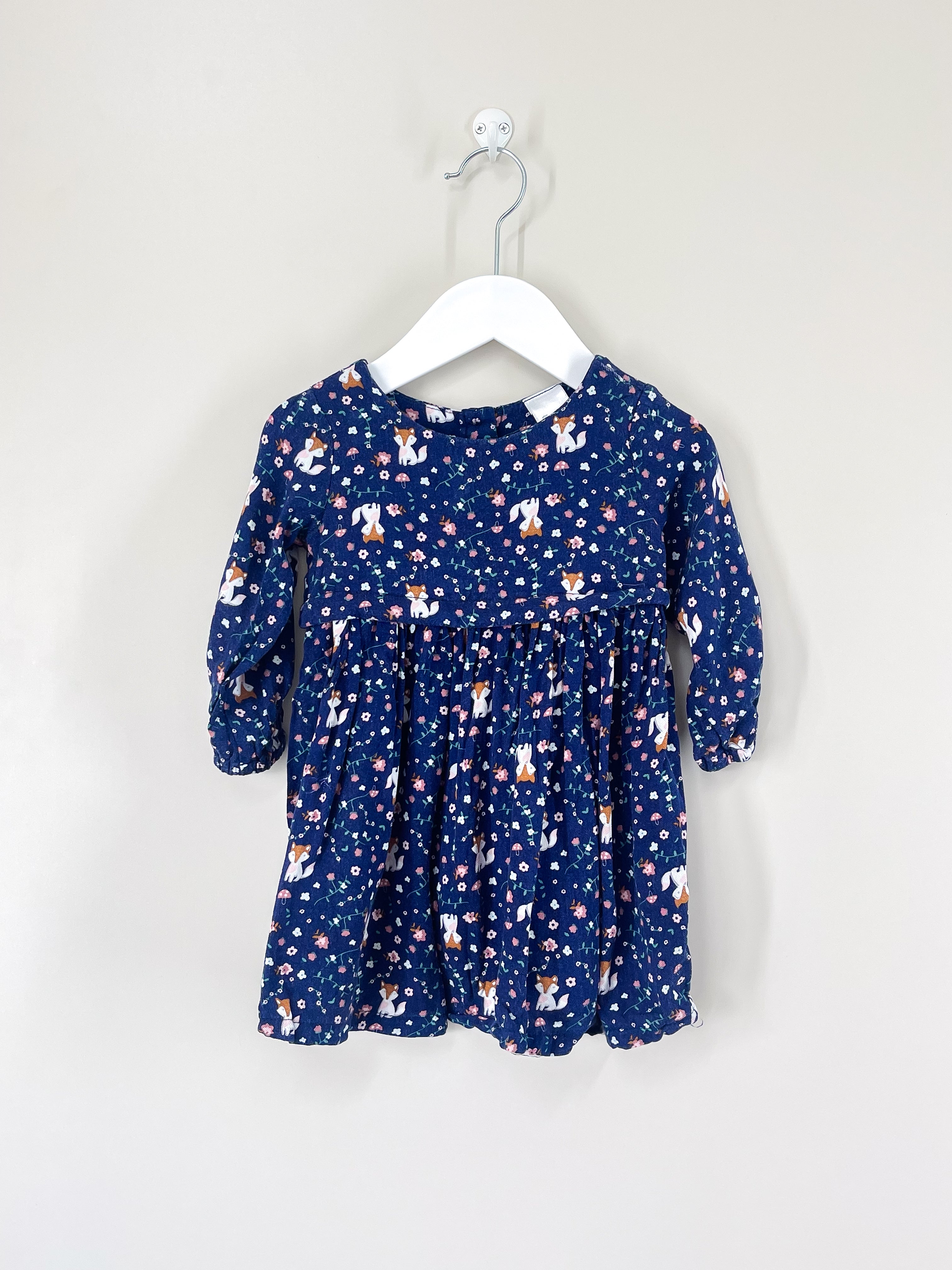Teeny Weeny forest fox dress (6-12m)