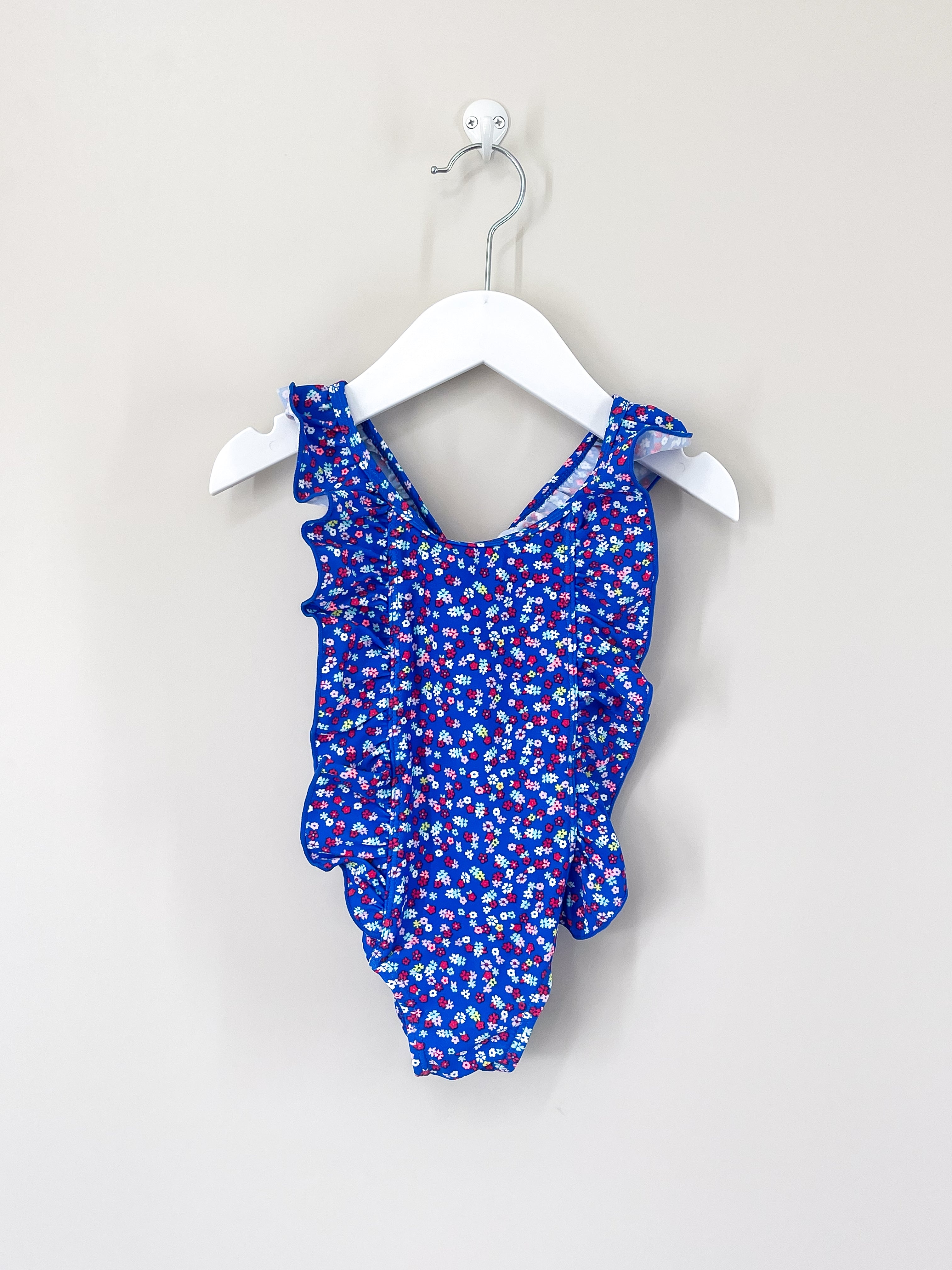 Teeny Weeny floral frill siwmsuit (12-18m)