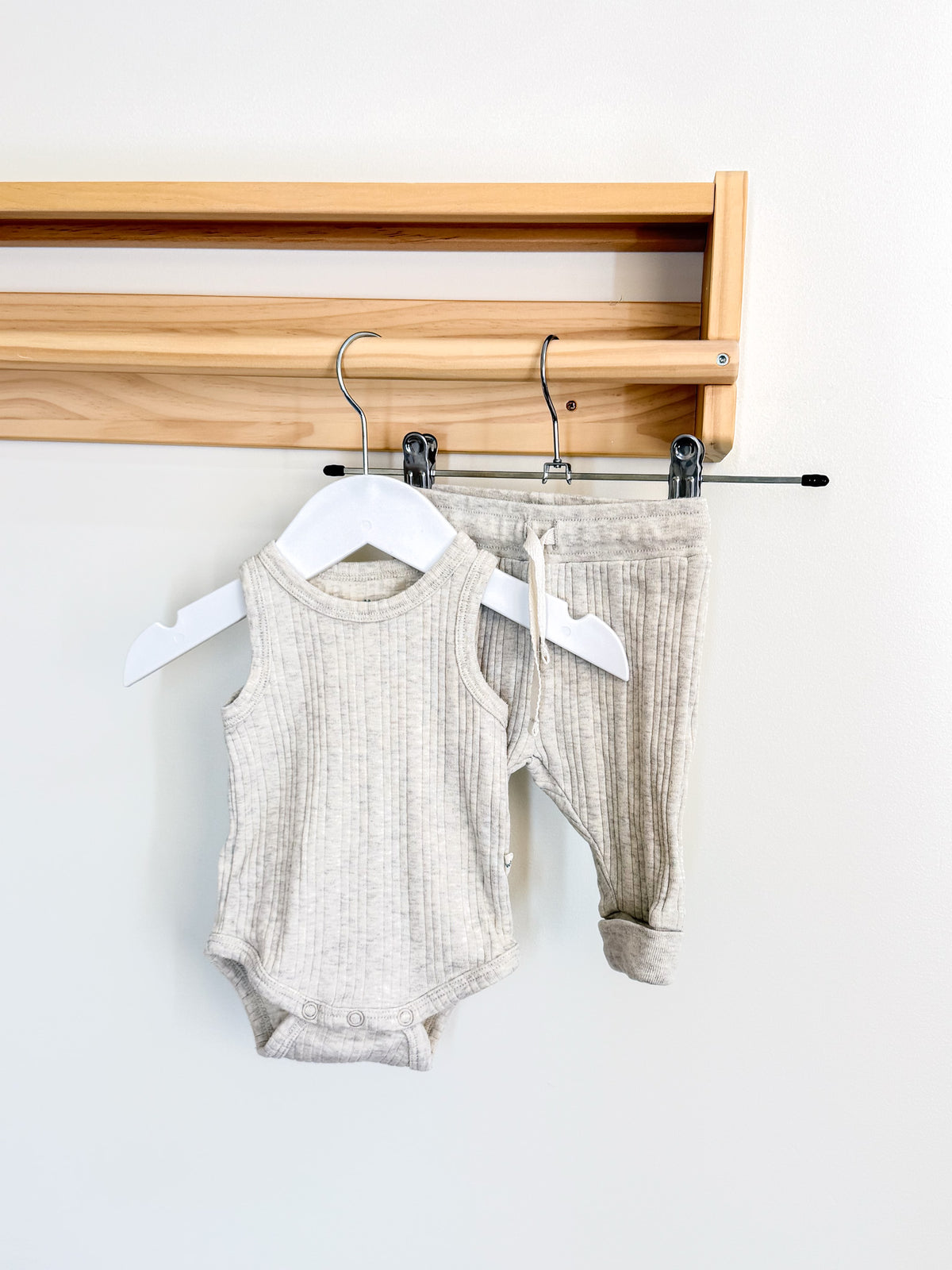 Woolbabe merino cotton rib set (newborn)