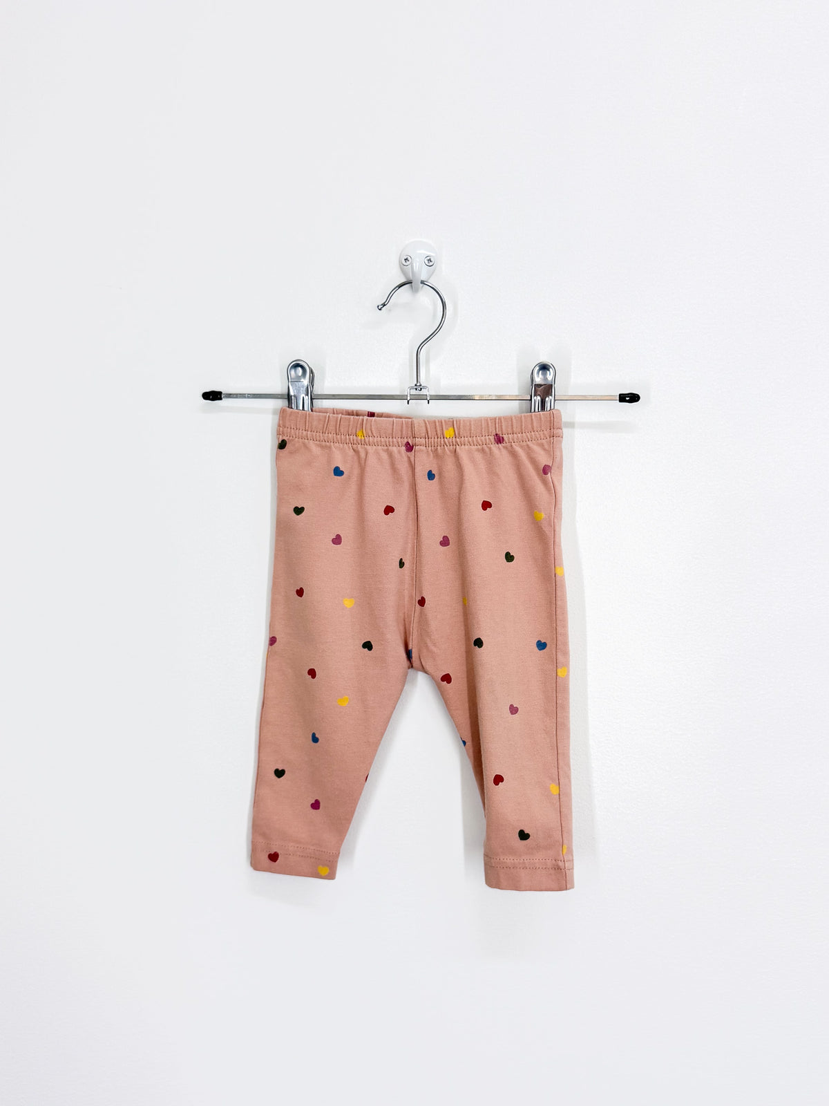 Nature Baby organic leggings - hearts (3-6m)