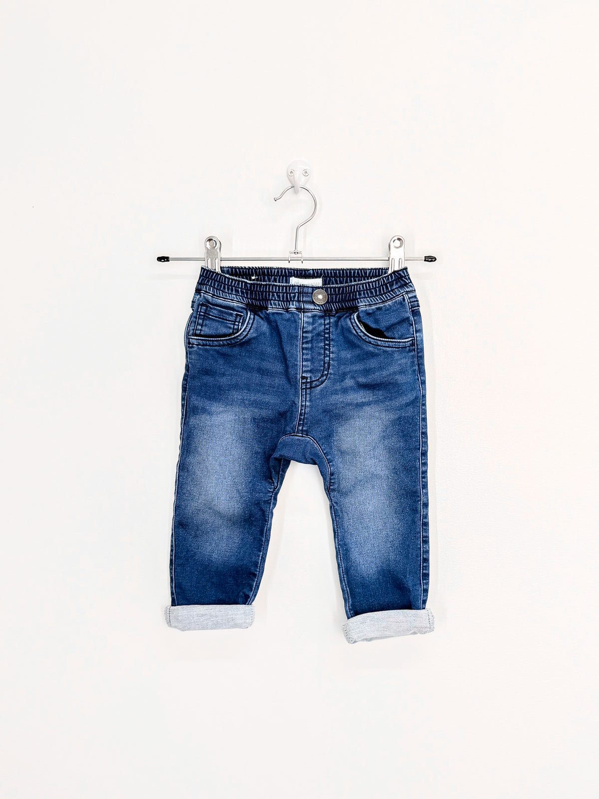 Country Road denim pull up joggers (12-18m)