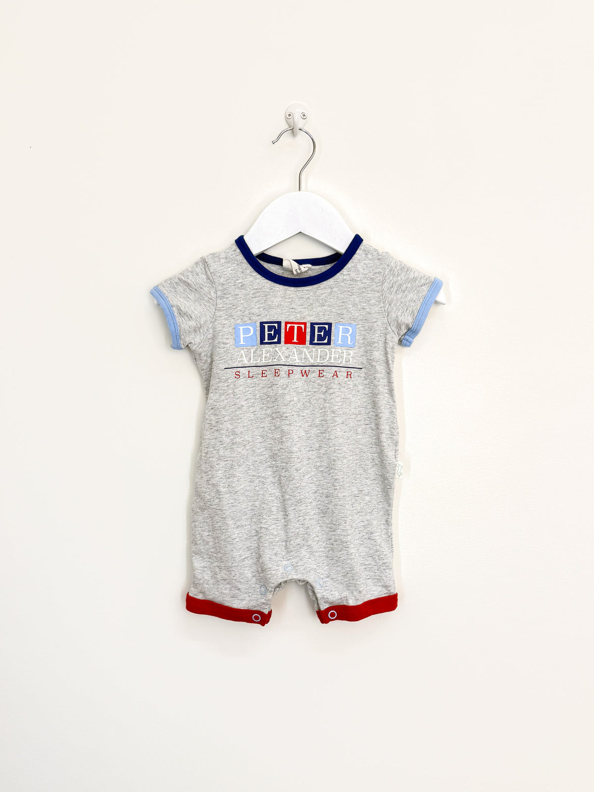 Peter Alexander logo romper (3-6m)