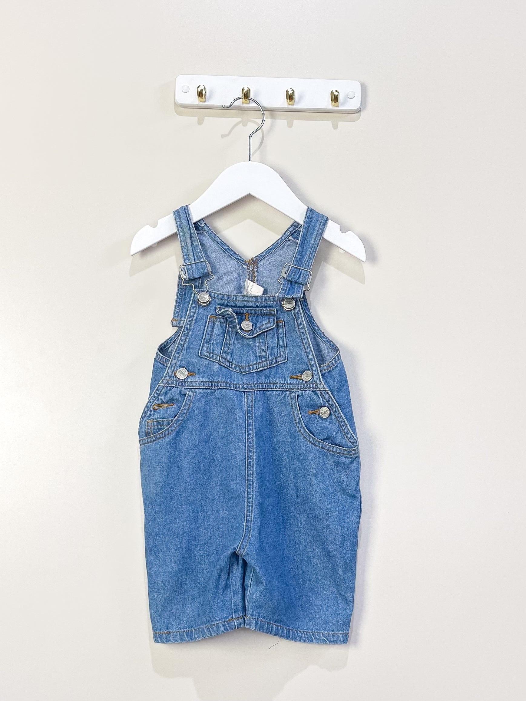 Vintage Ladybird denim shortalls (18-24m)