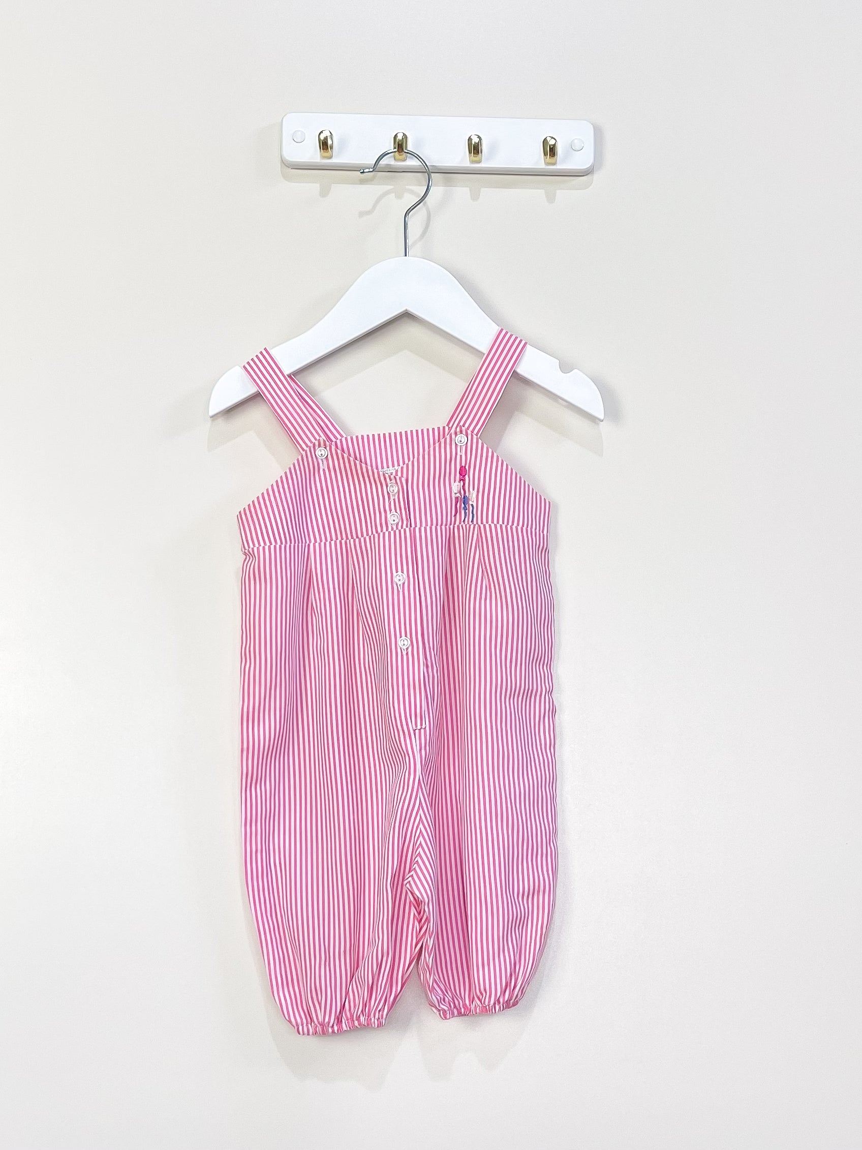 Vintage Lyndella striped romper '90s (6-12m)