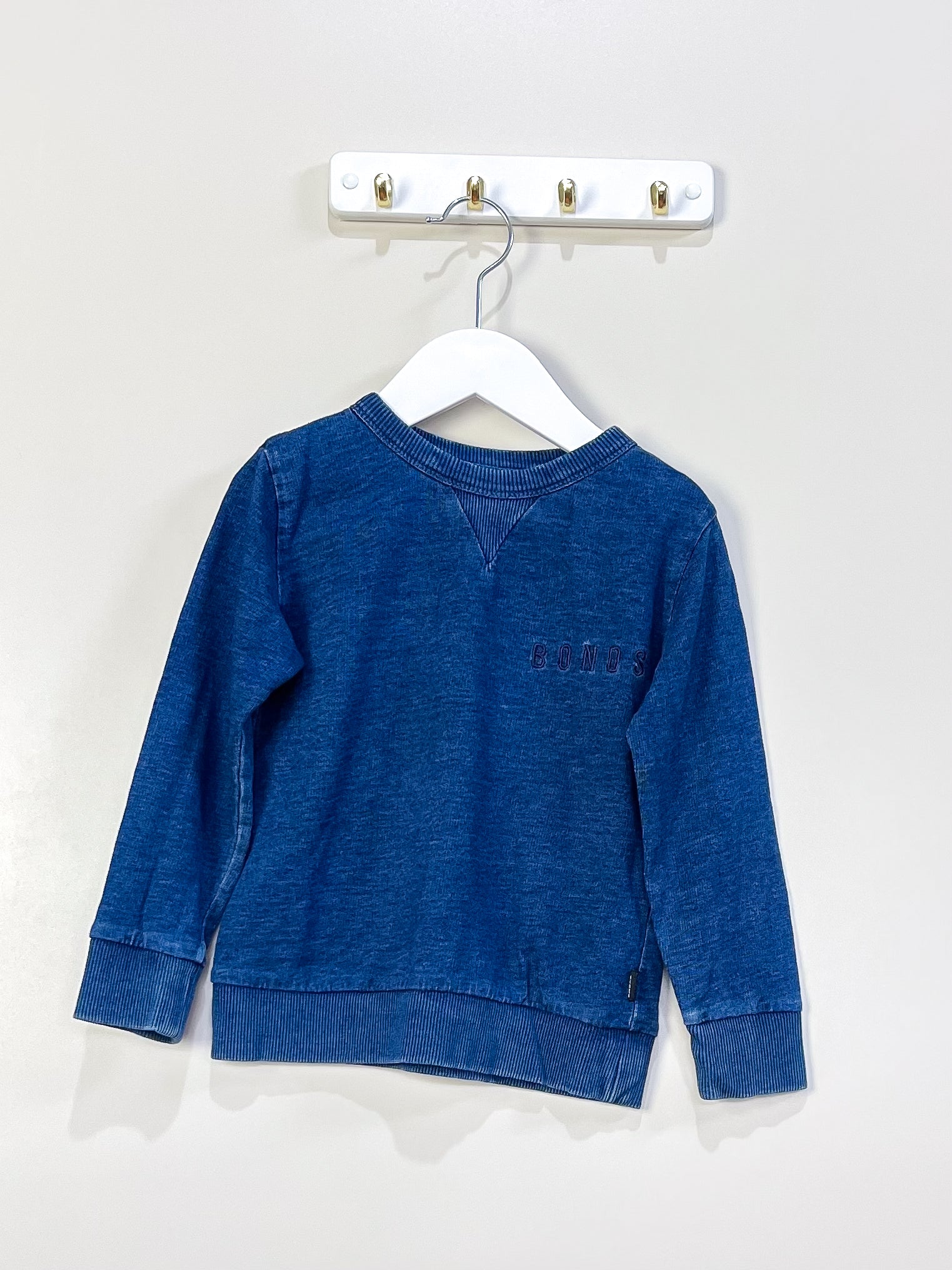 Bonds denim marle pullover (18-24m)