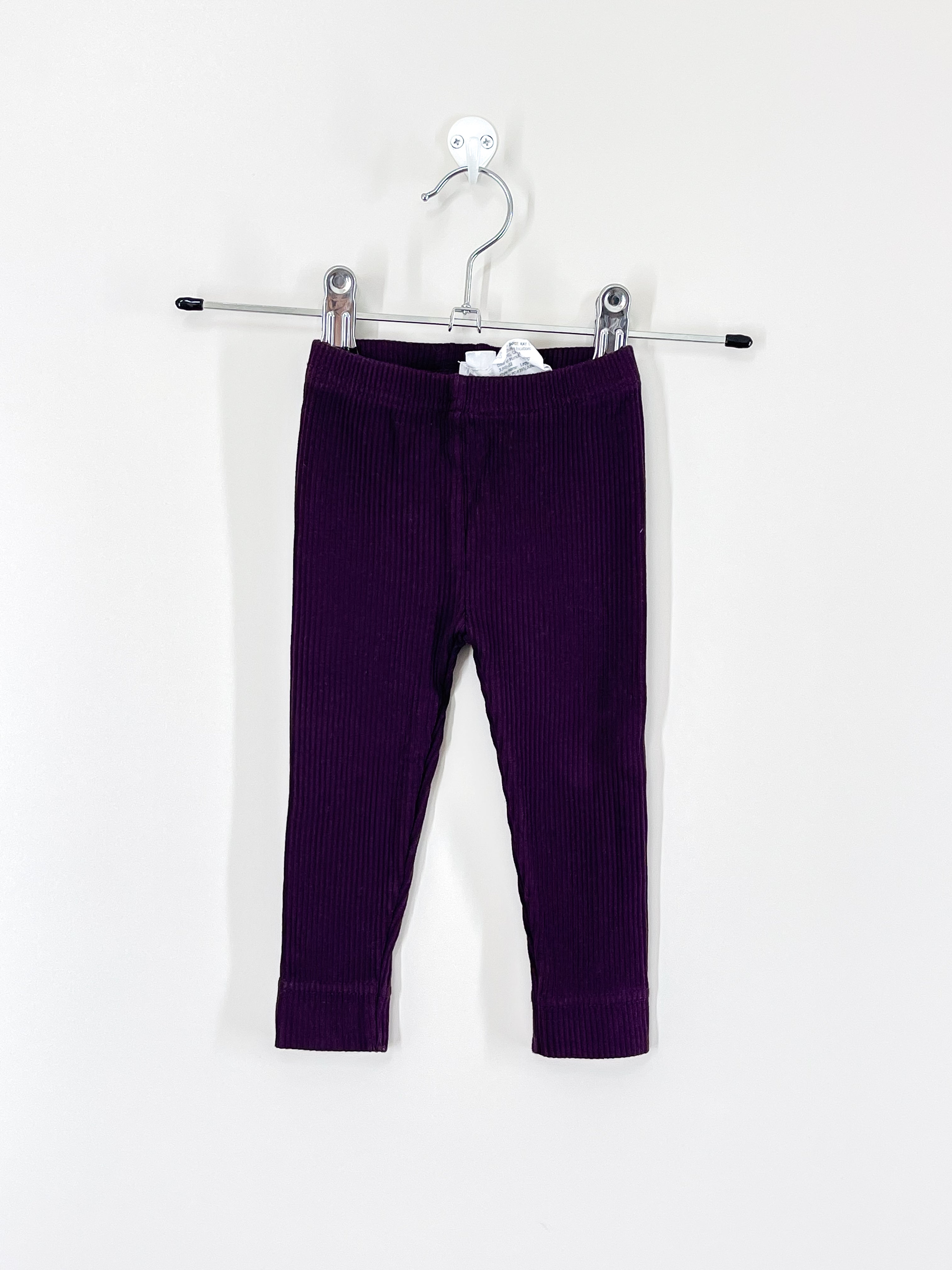 Jamie Kay organic rib leggings - fig (3-6m)