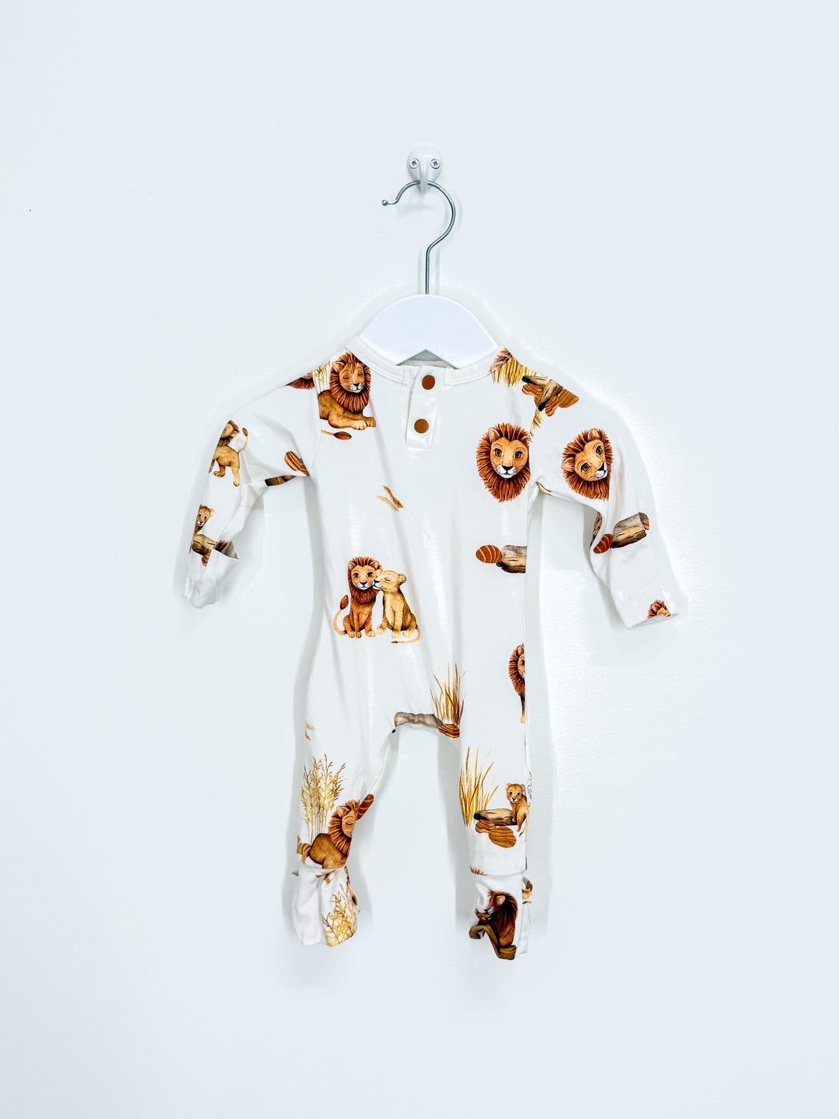 Snuggle Hunny organic growsuit - lion (newborn)