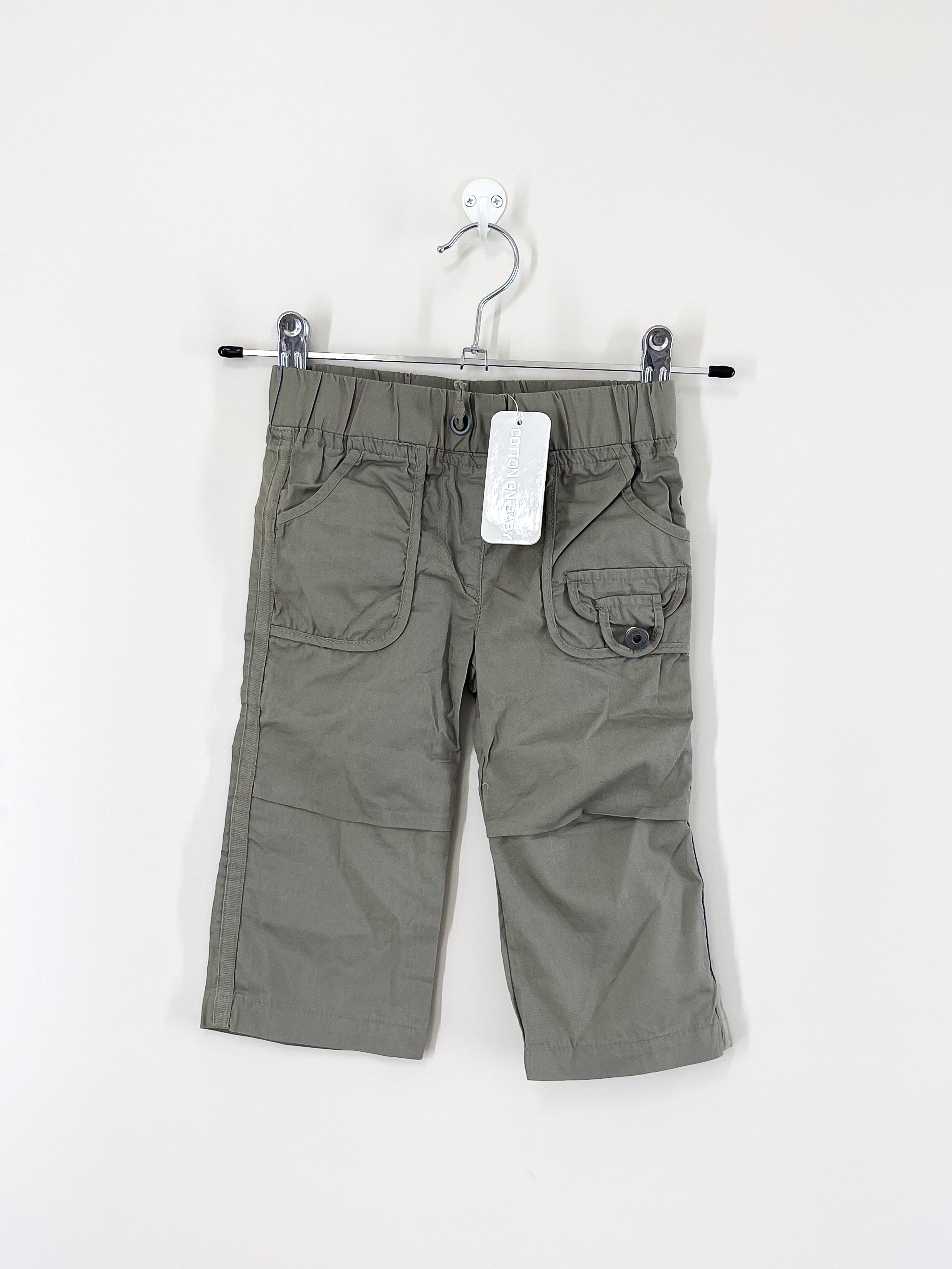 BNWT Cotton On Kids button pants (6-12m)