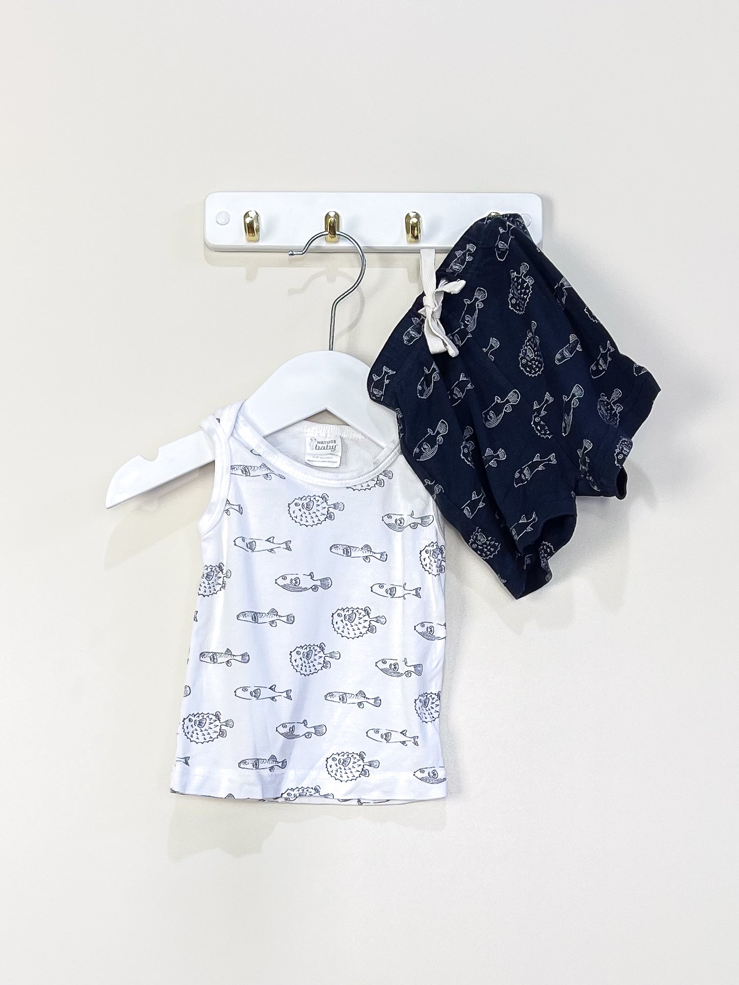 Nature Baby organic set - funny fish (0-3m)