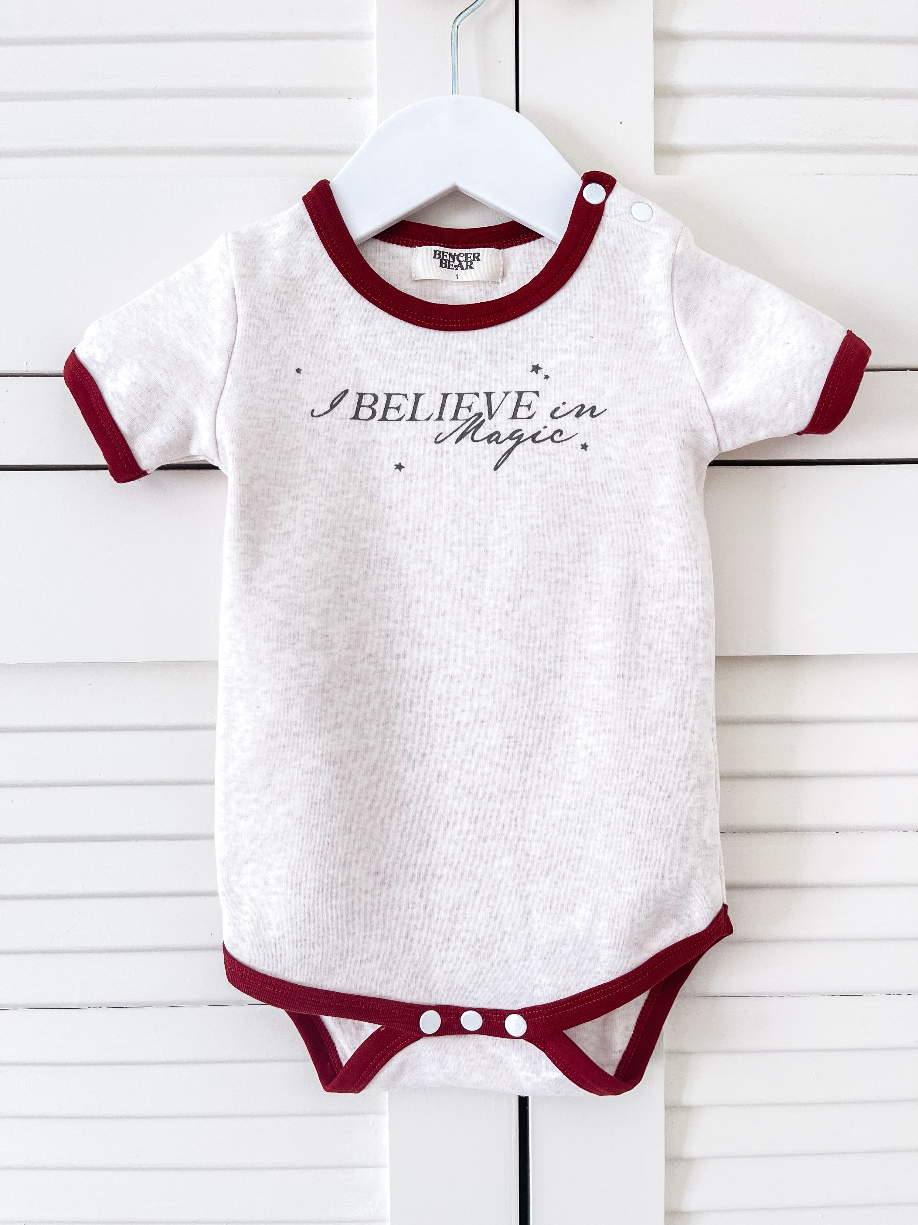 🎄 Bencer & Hazelnut i believe in magic bodysuit (1y)