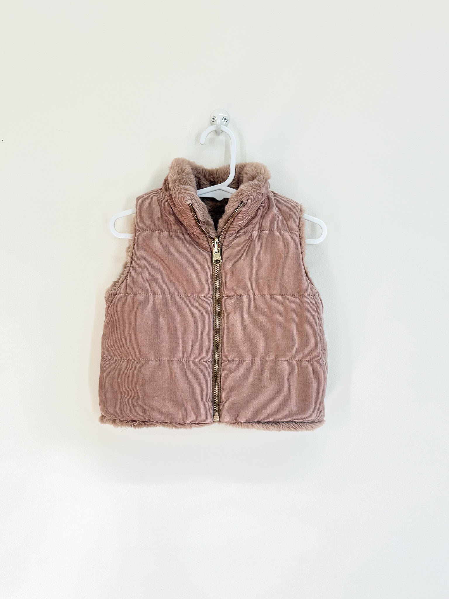 Country Road reversible faux fur vest jacket (12-18m)
