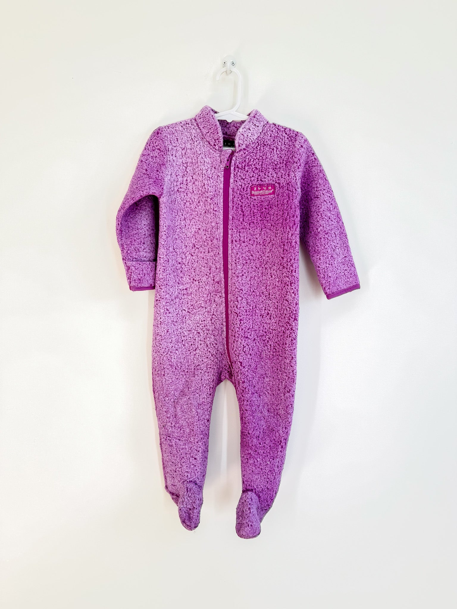 Hunting & Fishing zip fleece onesie (2y)