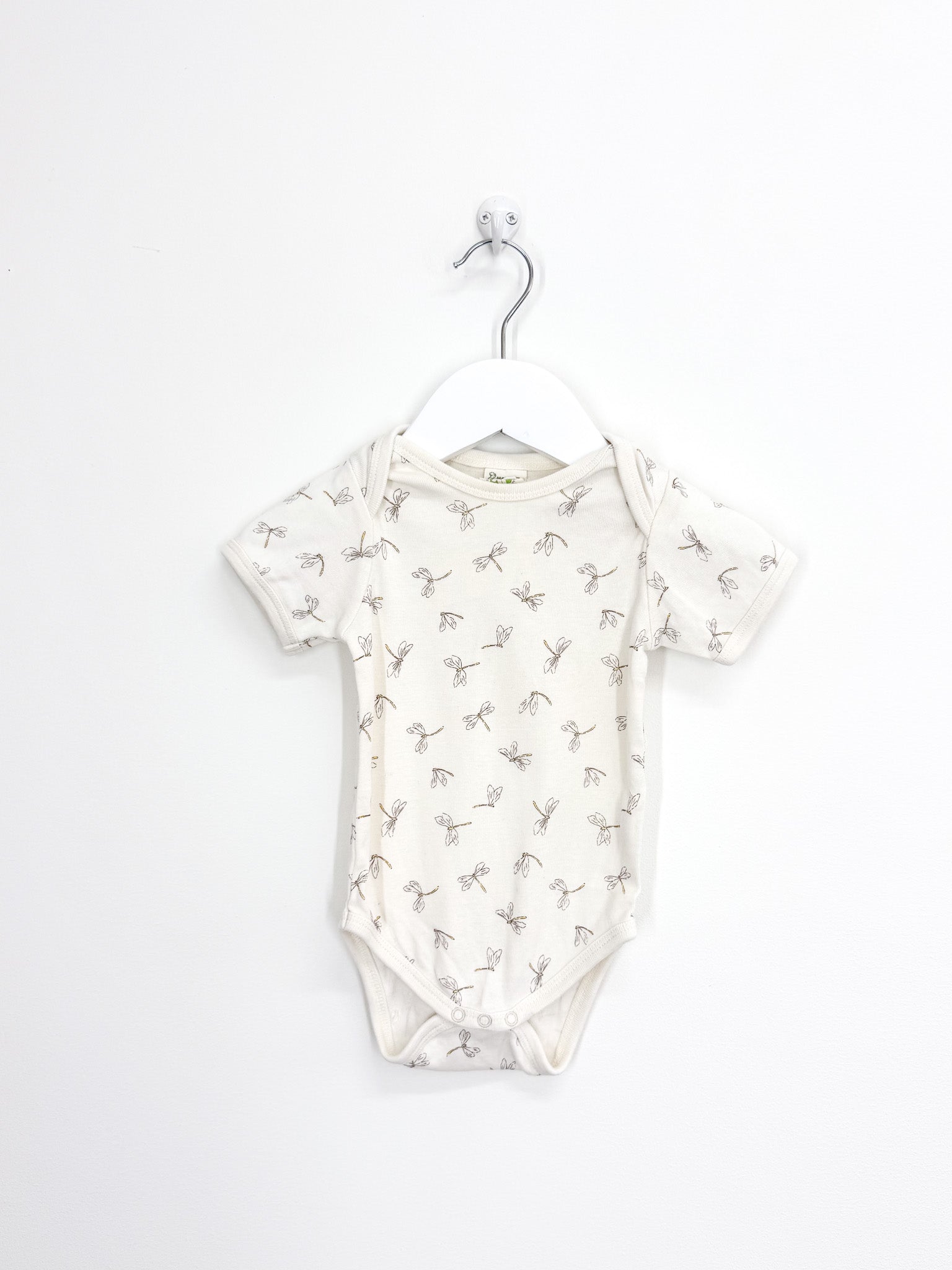Nature Baby organic short sleeve bodysuit - dragonflies (3-6m)