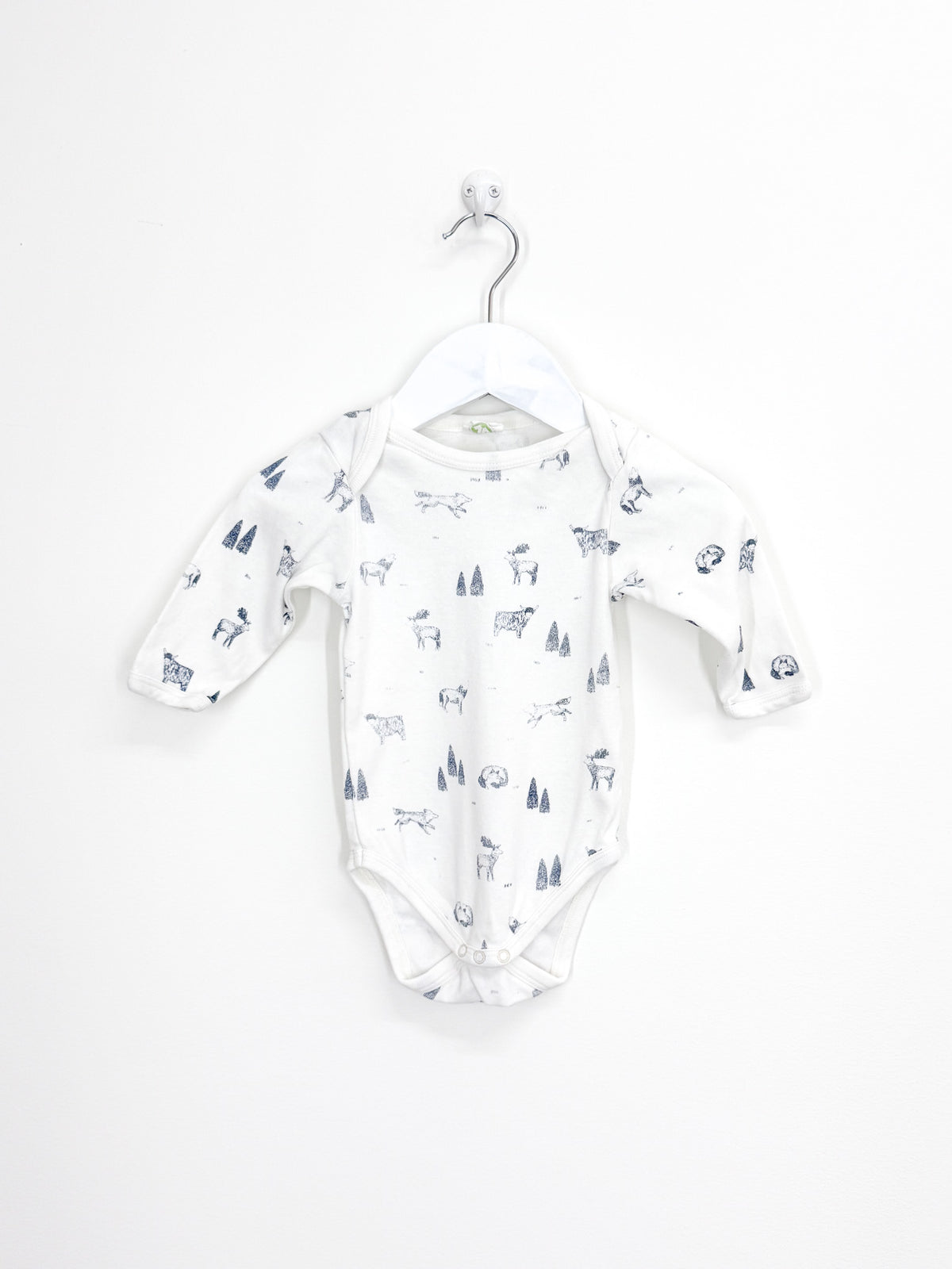 Nature Baby organic long sleeve bodysuit - forest (3-6m)