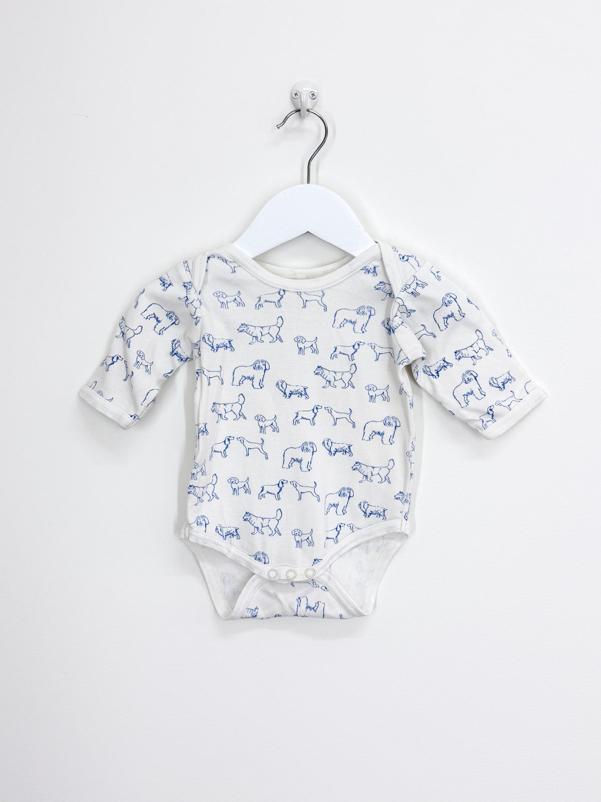 Nature Baby organic long sleeve bodysuit - dog days (3-6m)
