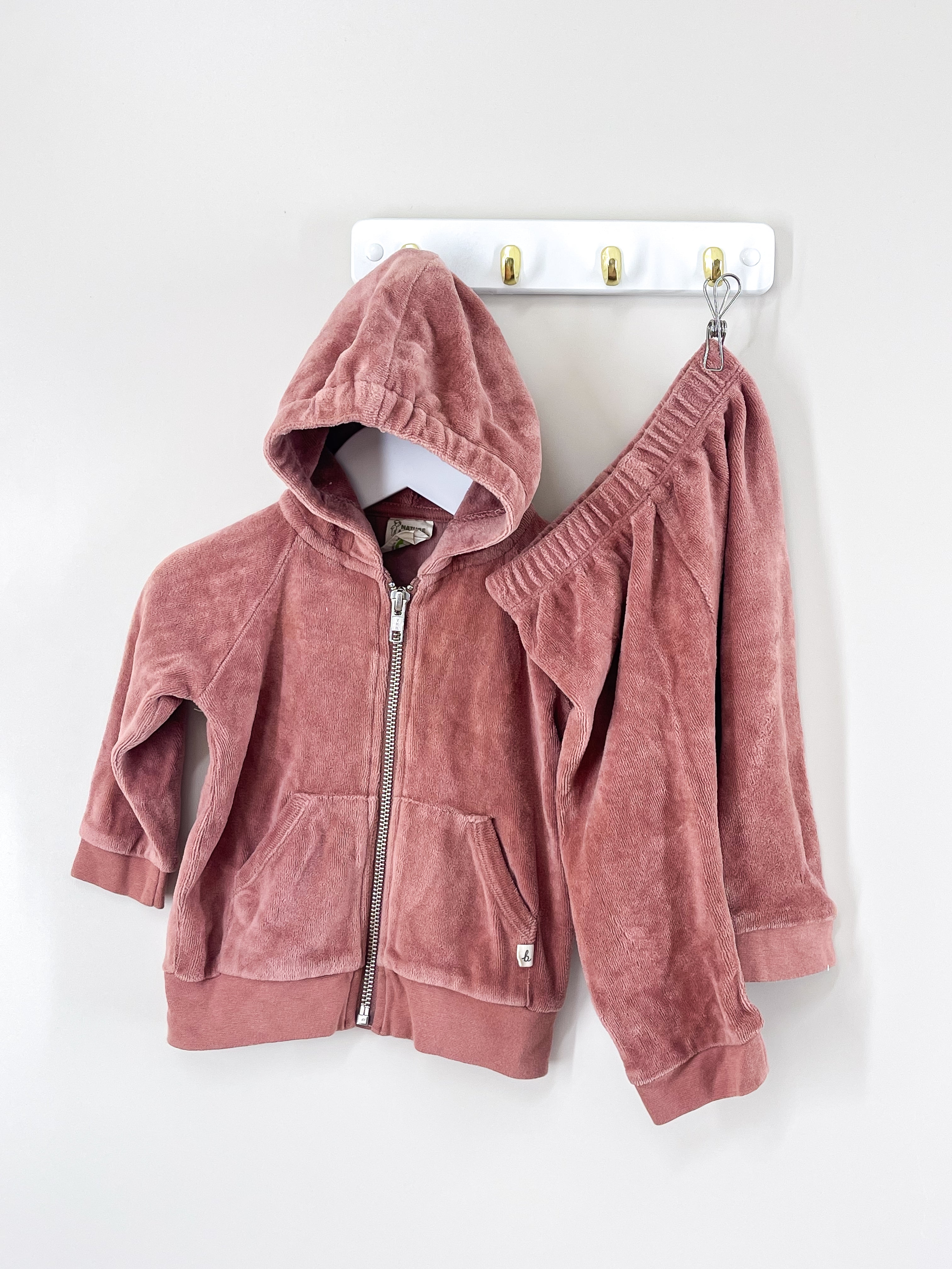 Nature Baby organic velour set (3-6m)