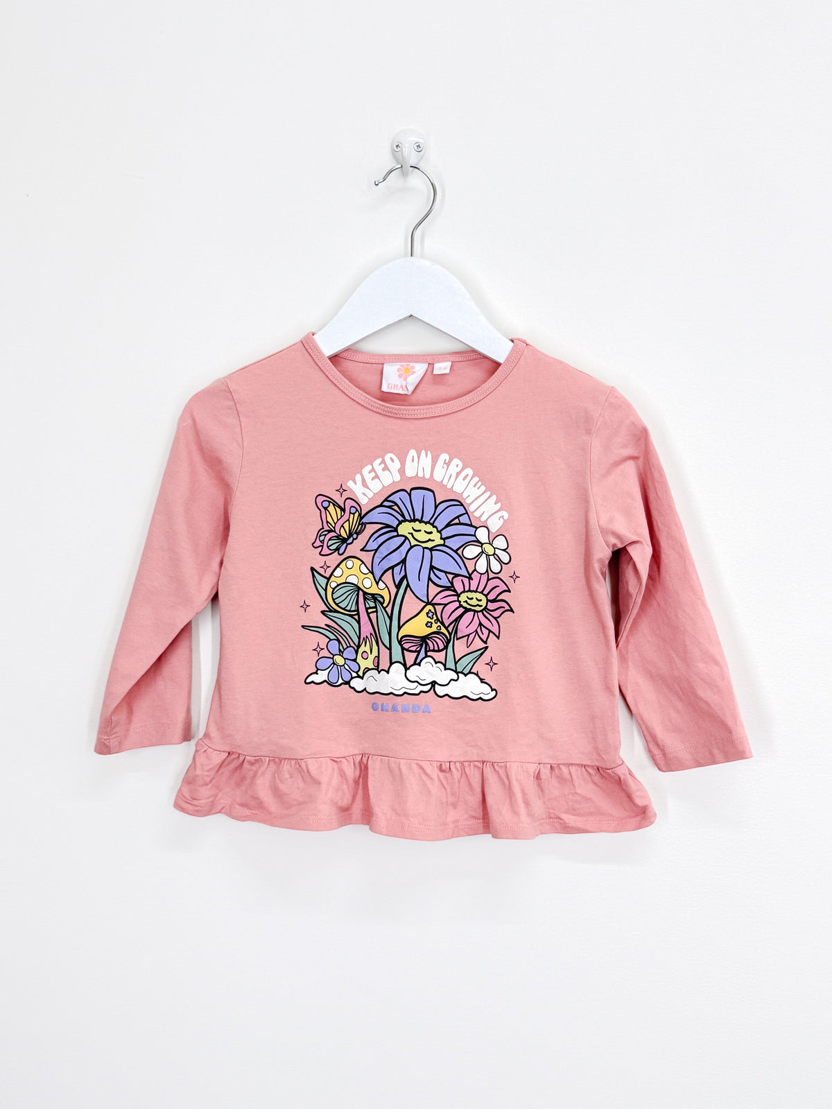 Ghanda rosie long sleeve tee (3-4y)