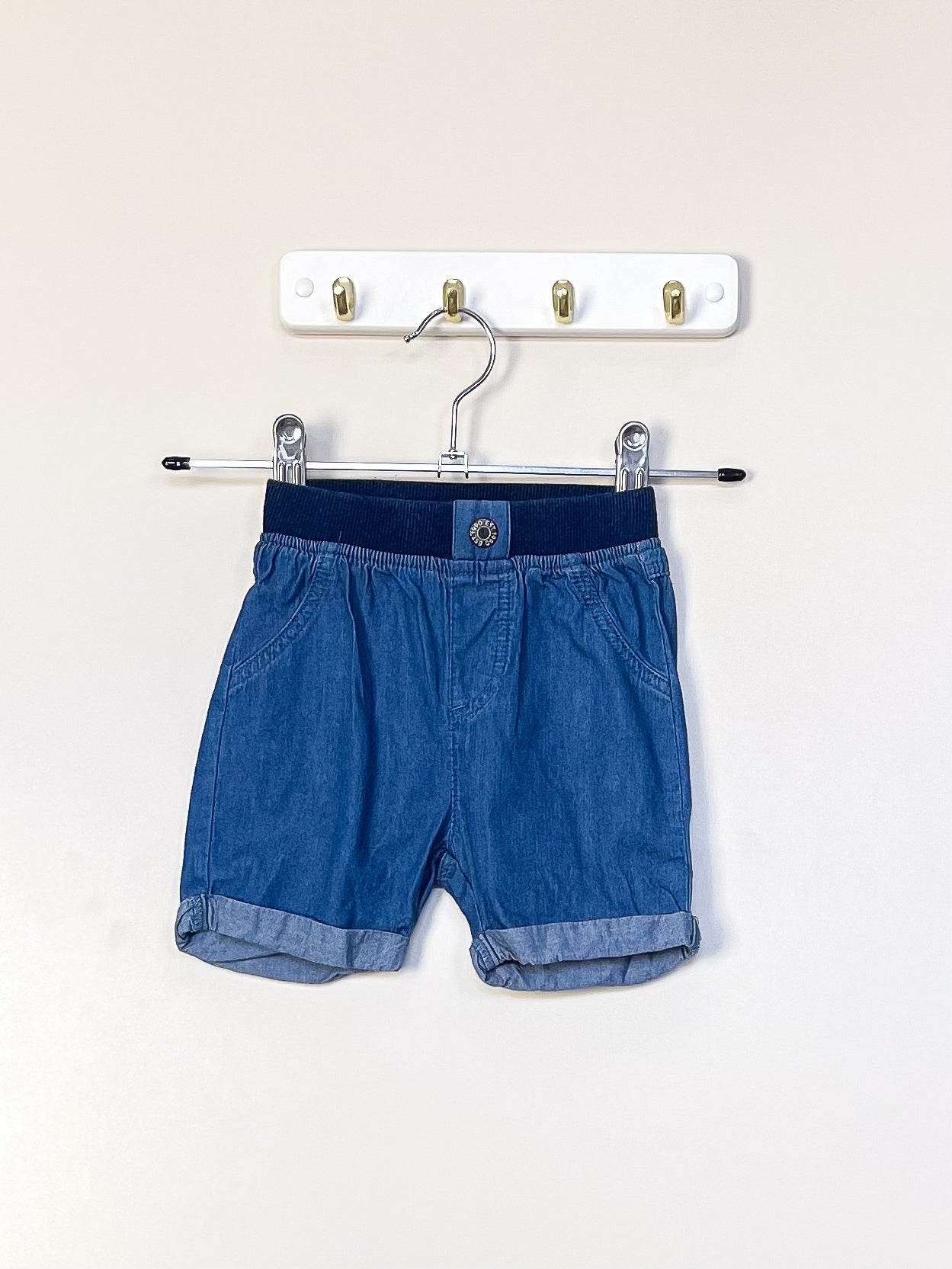 Teeny Weeny chambray shorts (6-12m)