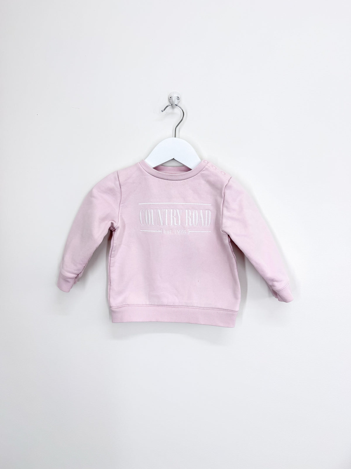 Country Road heritage crew sweatshirt - pink (18-24m)