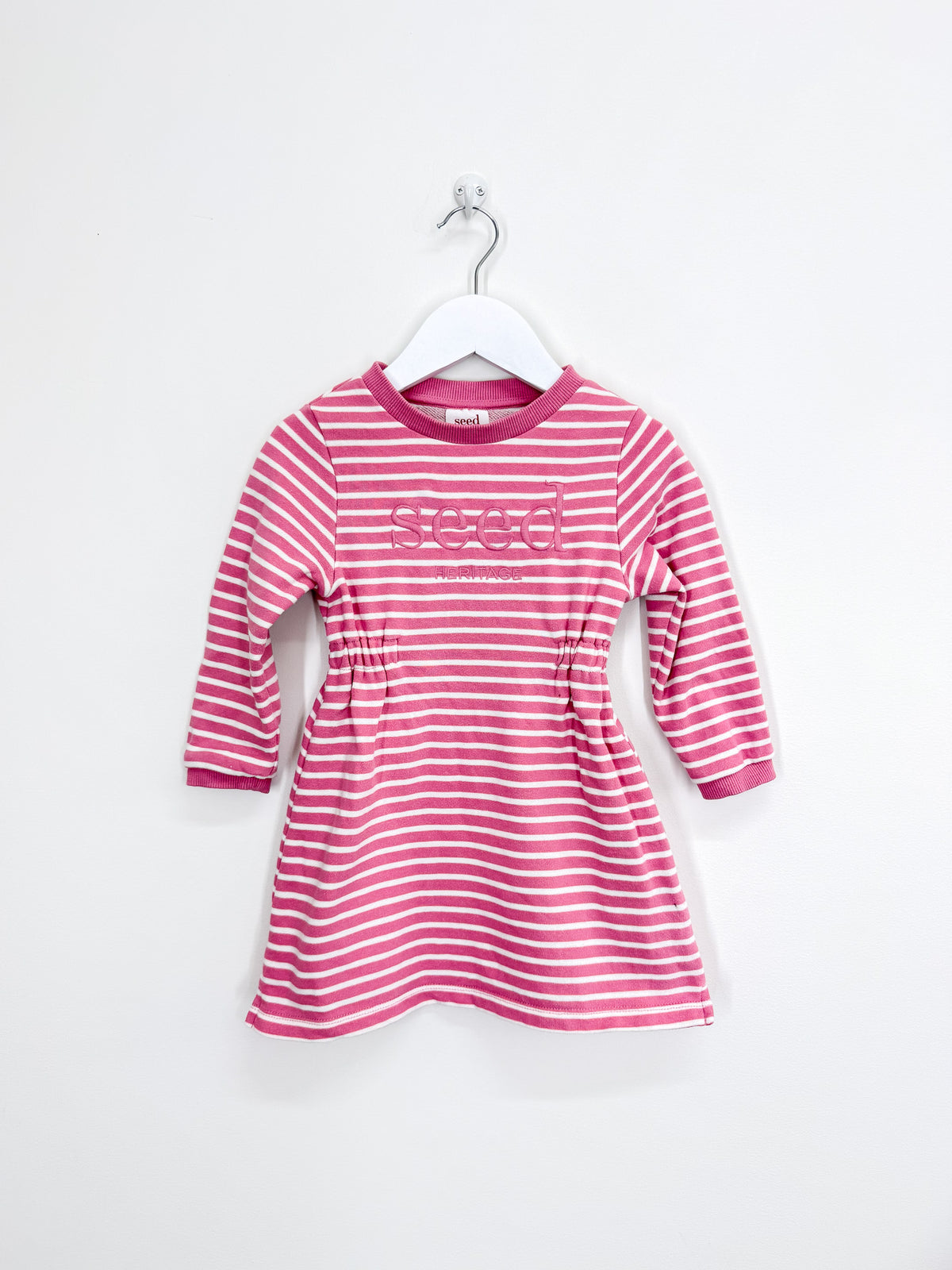 Seed Heritage core logo striped dress (2y)