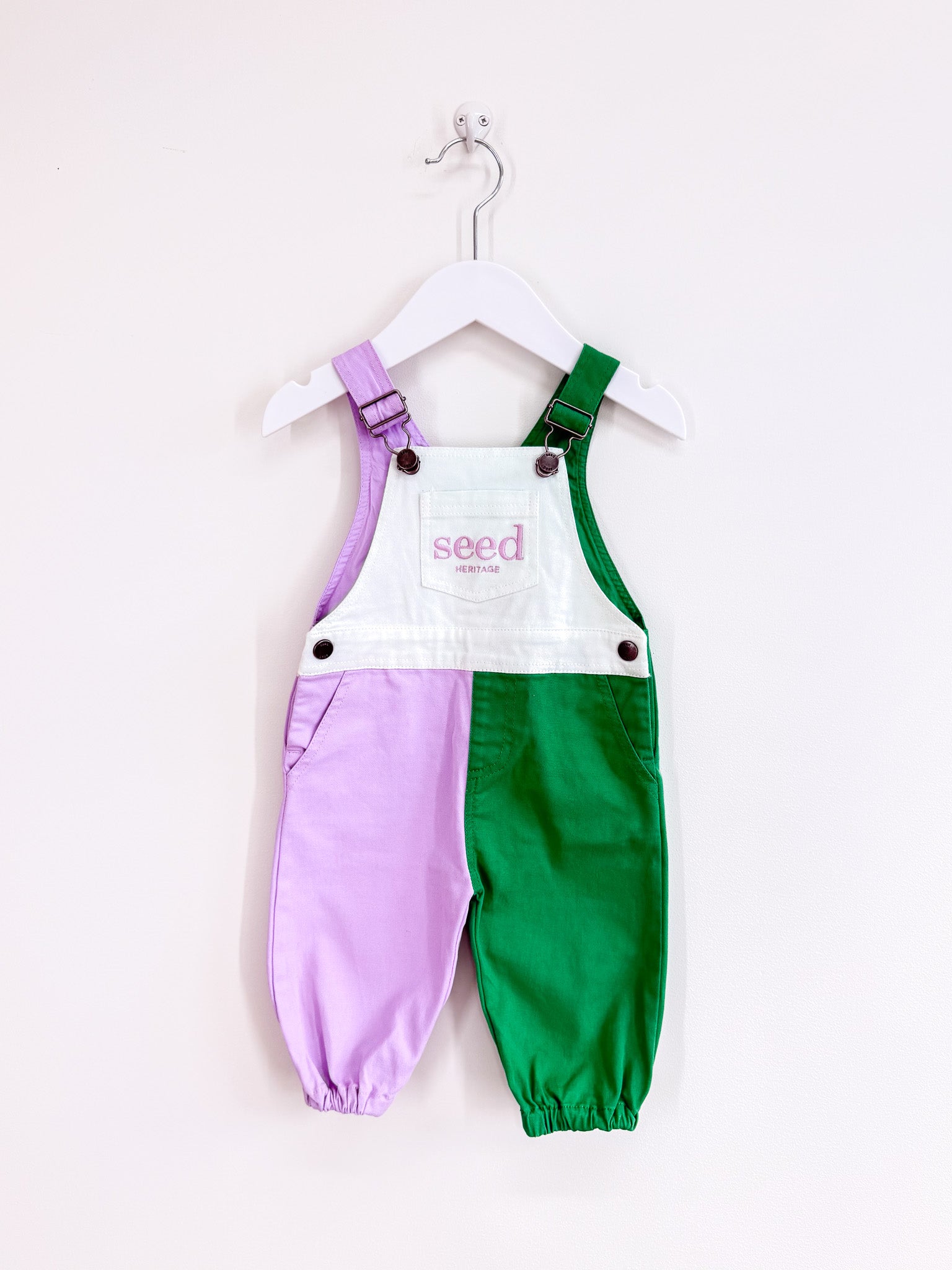 Seed core logo colour block overalls (3-6m)