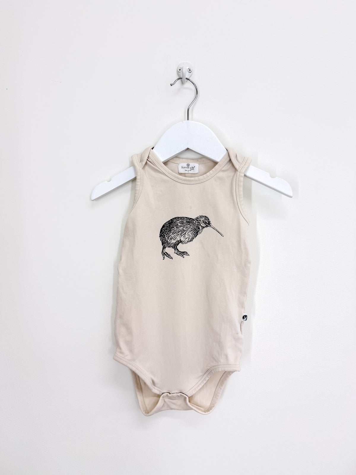 Burrow & Be organic singletsuit - kiwi (12-18m)