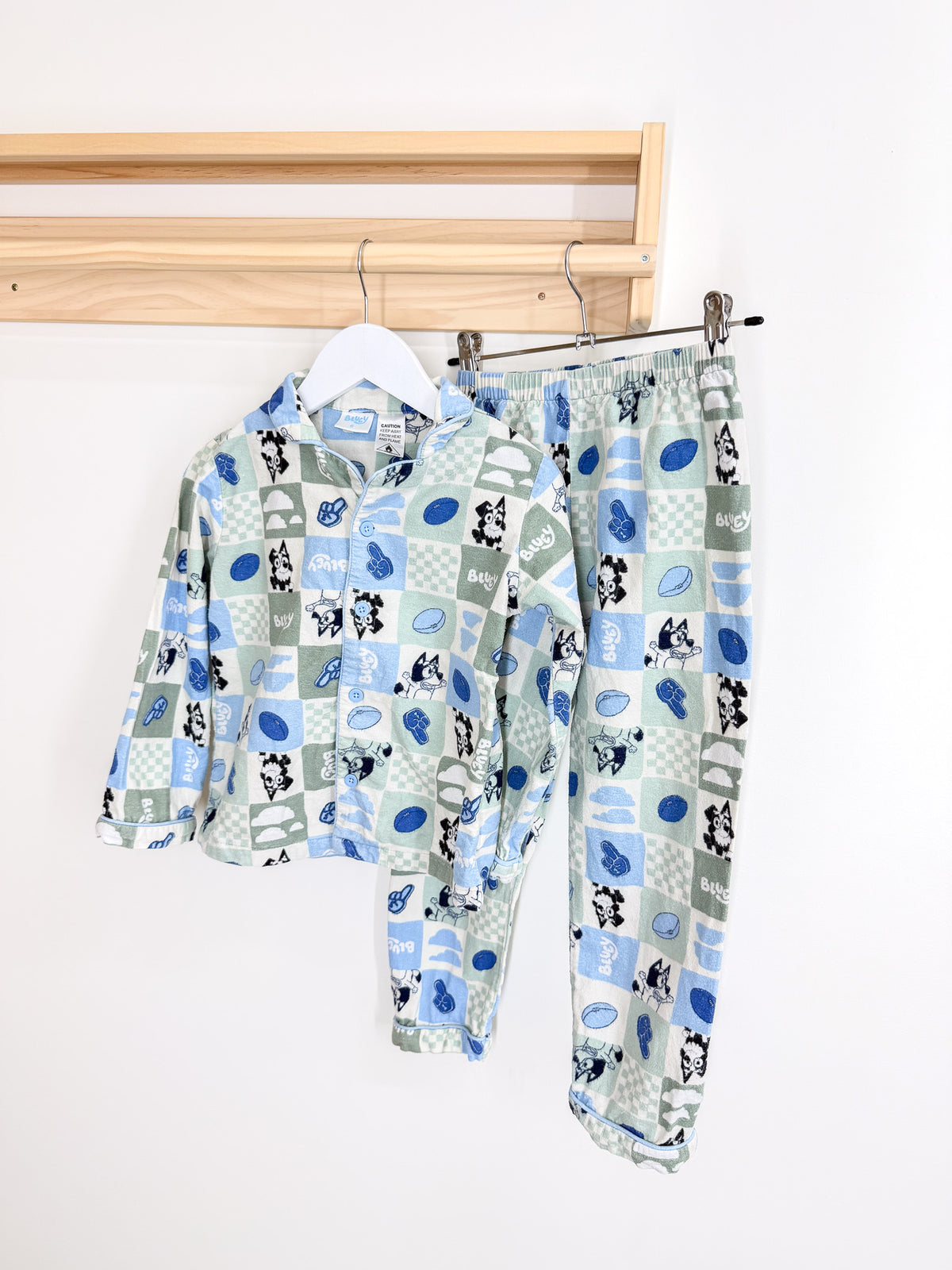 Bluey flannel PJ set (6y)