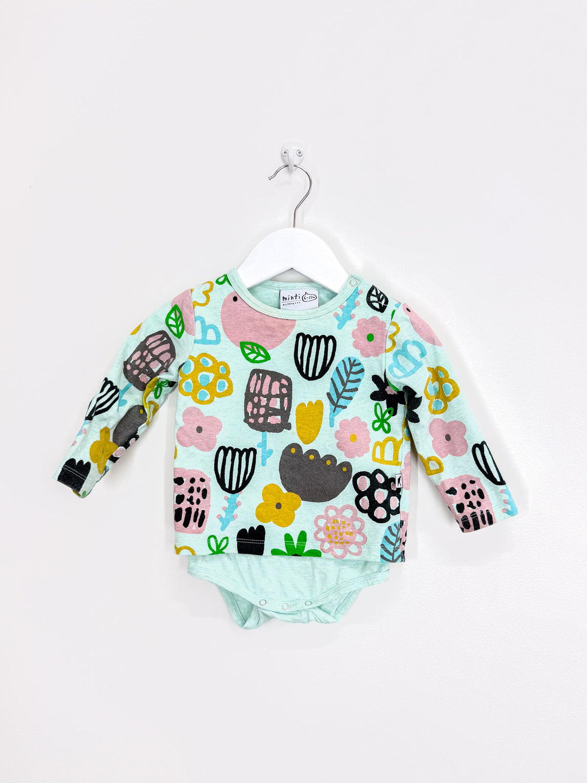 Minti tee bodysuit - garden (6-12m)