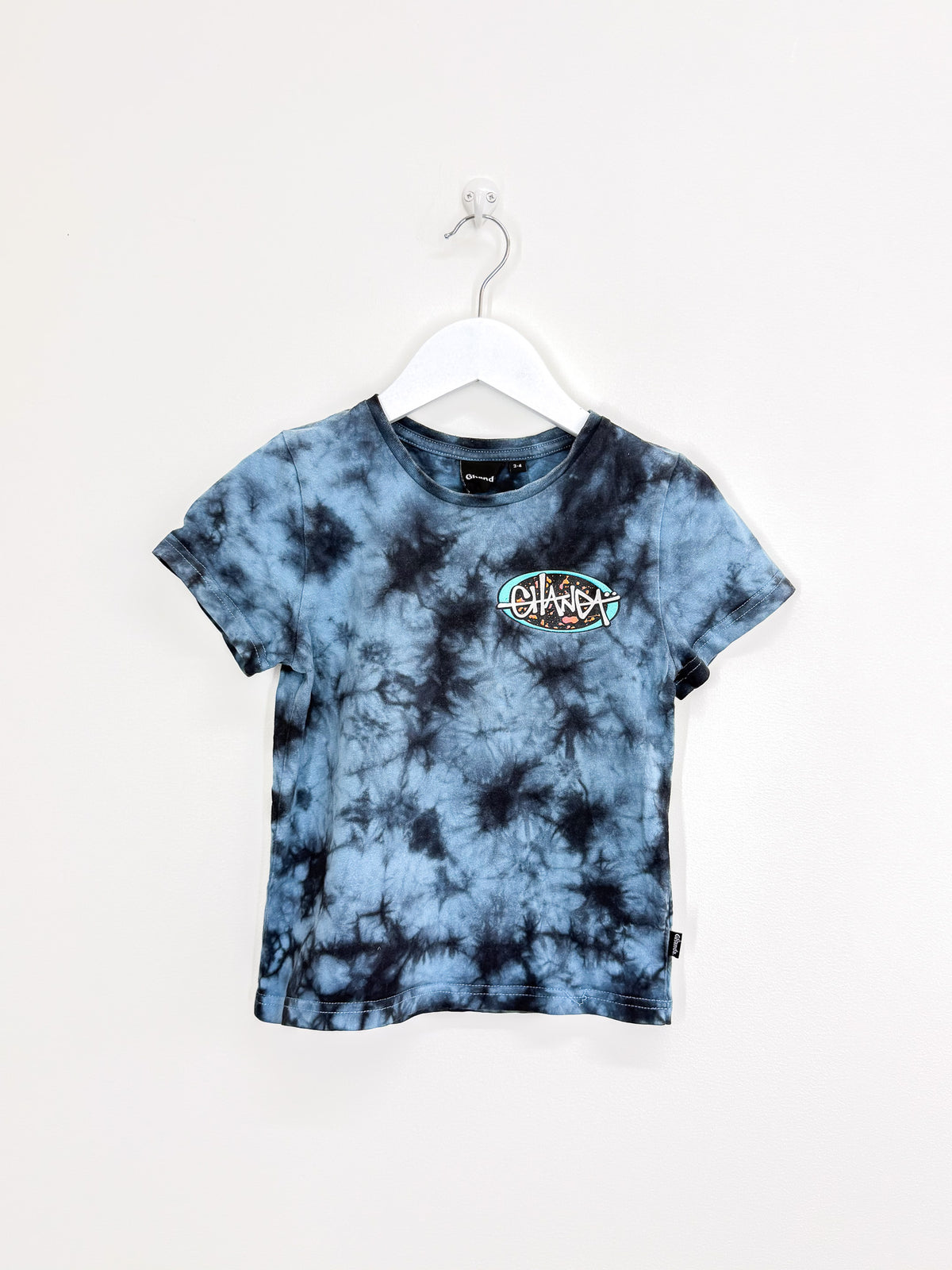Ghanda tie dye logo tee (3-4y)
