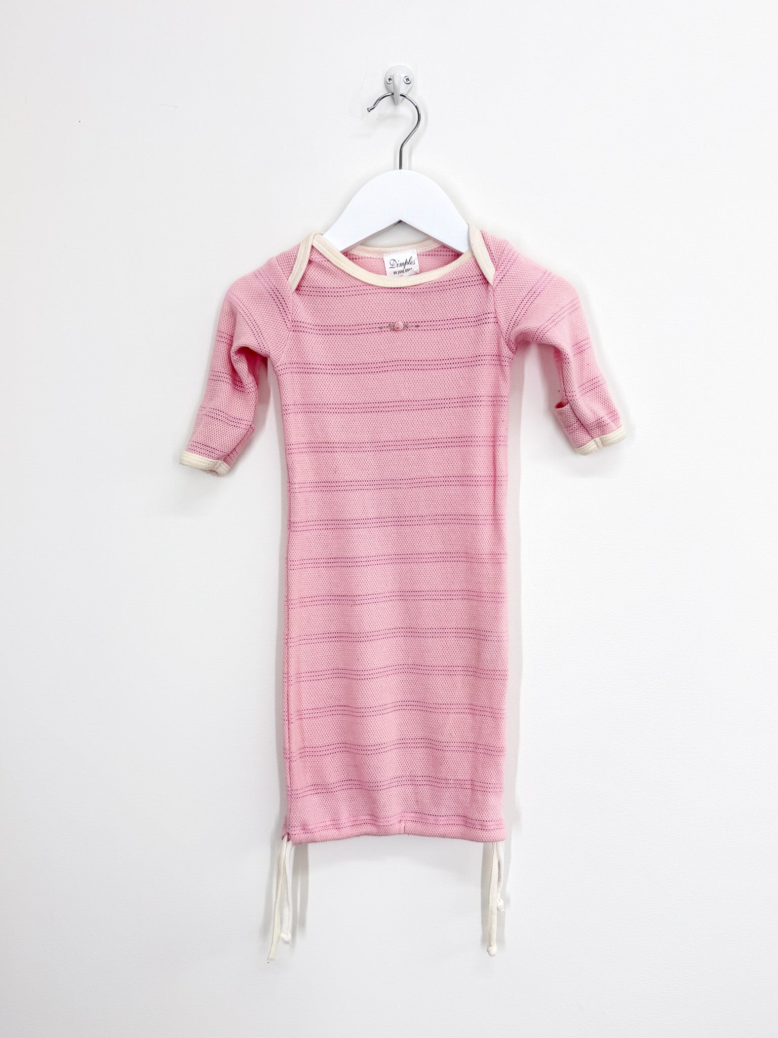 Dimples merino mesh sleep gown - pink (3-6m)