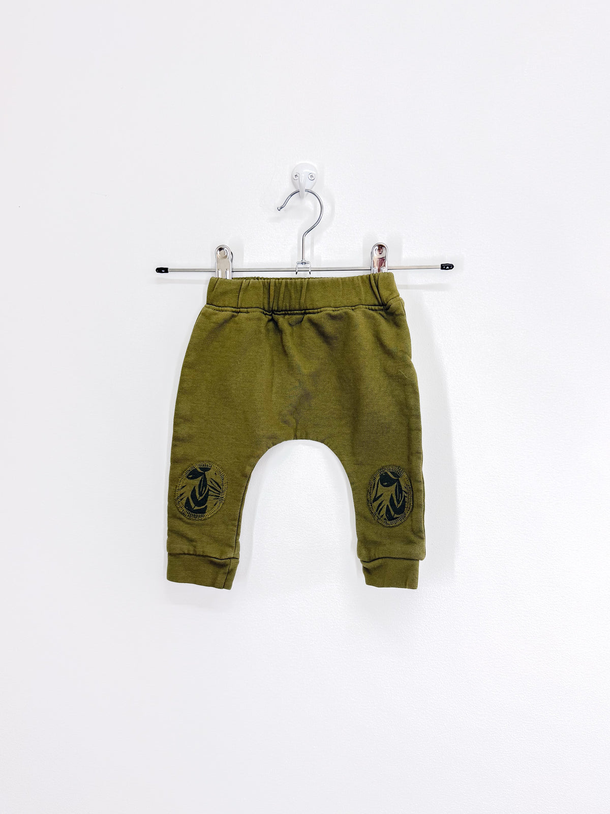 Burrow & Be organic drop crotch pants (0-3m)