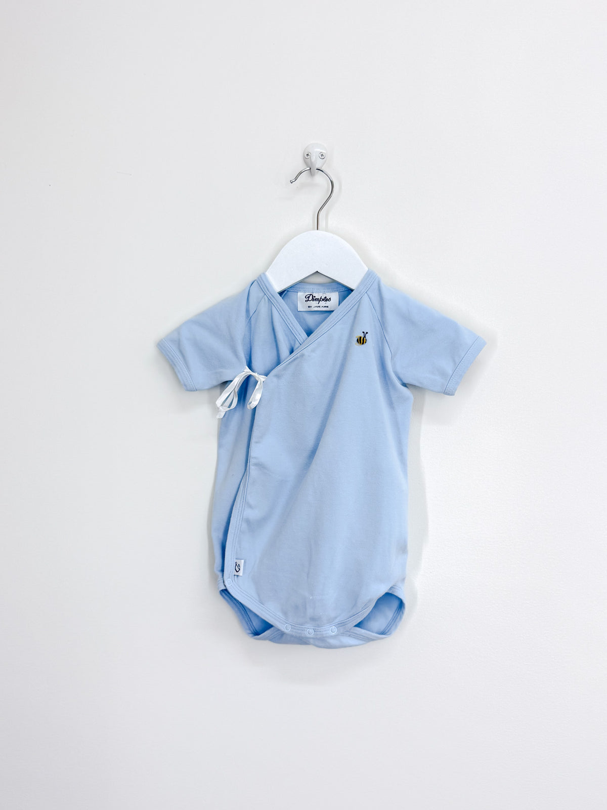 Dimples short sleeve kimono bodysuit (6-12m)