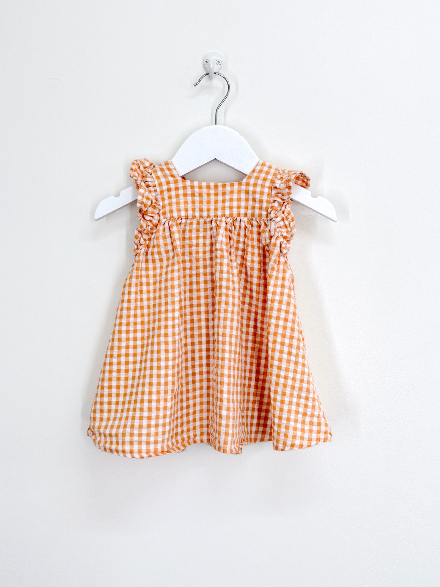 Cotton On Kids organic gingham dress (3-6m)