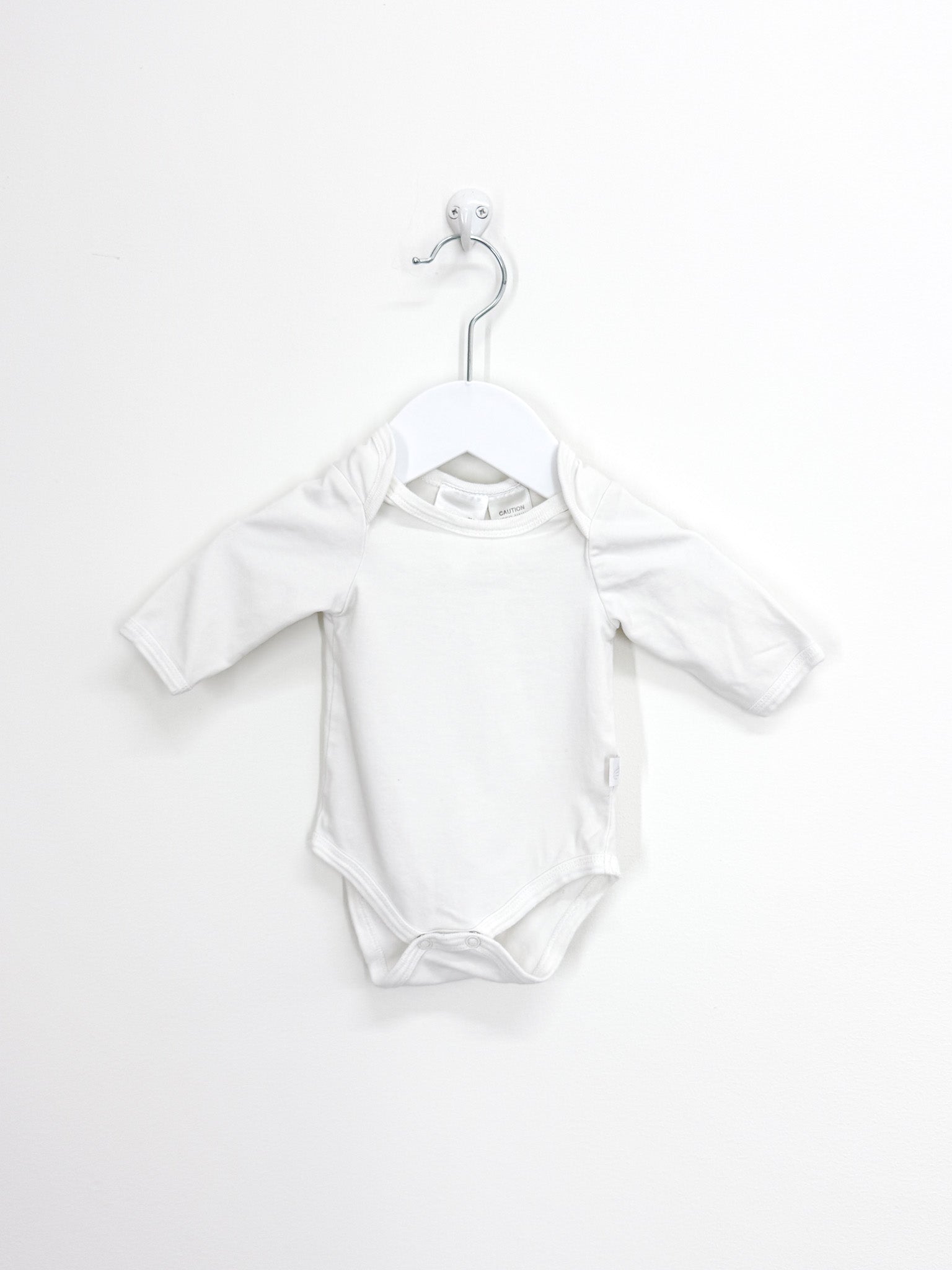 Superfit envelope long sleeve bodysuit - white (newborn)