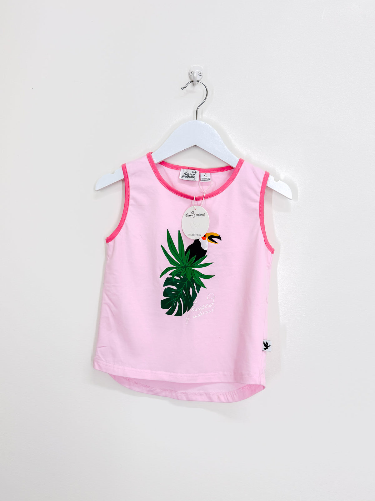 BNWT Radicool tule tank pale pink (4y)