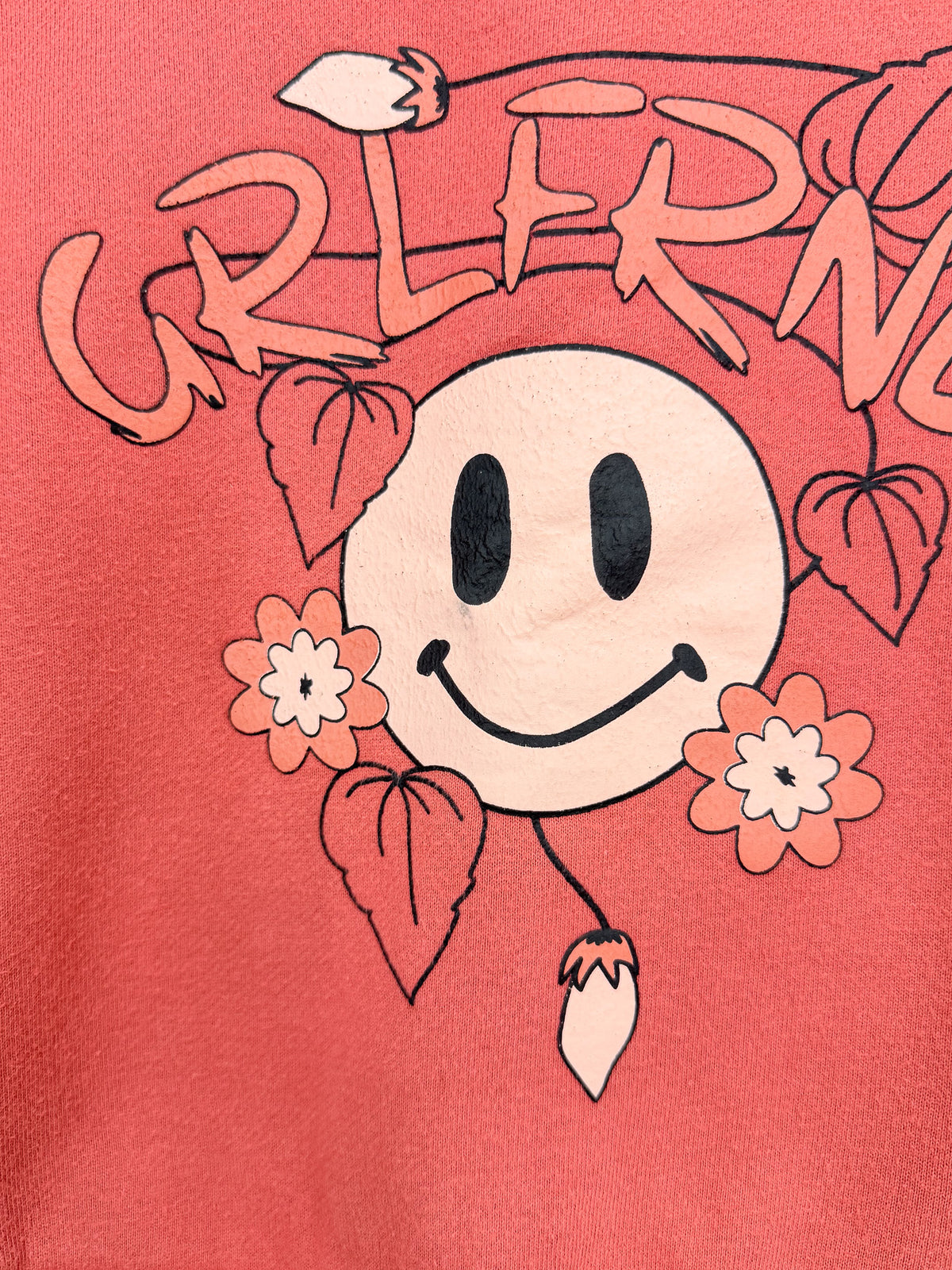The Girl Club smiles bell sleeve fleece sweatshirt (3y)
