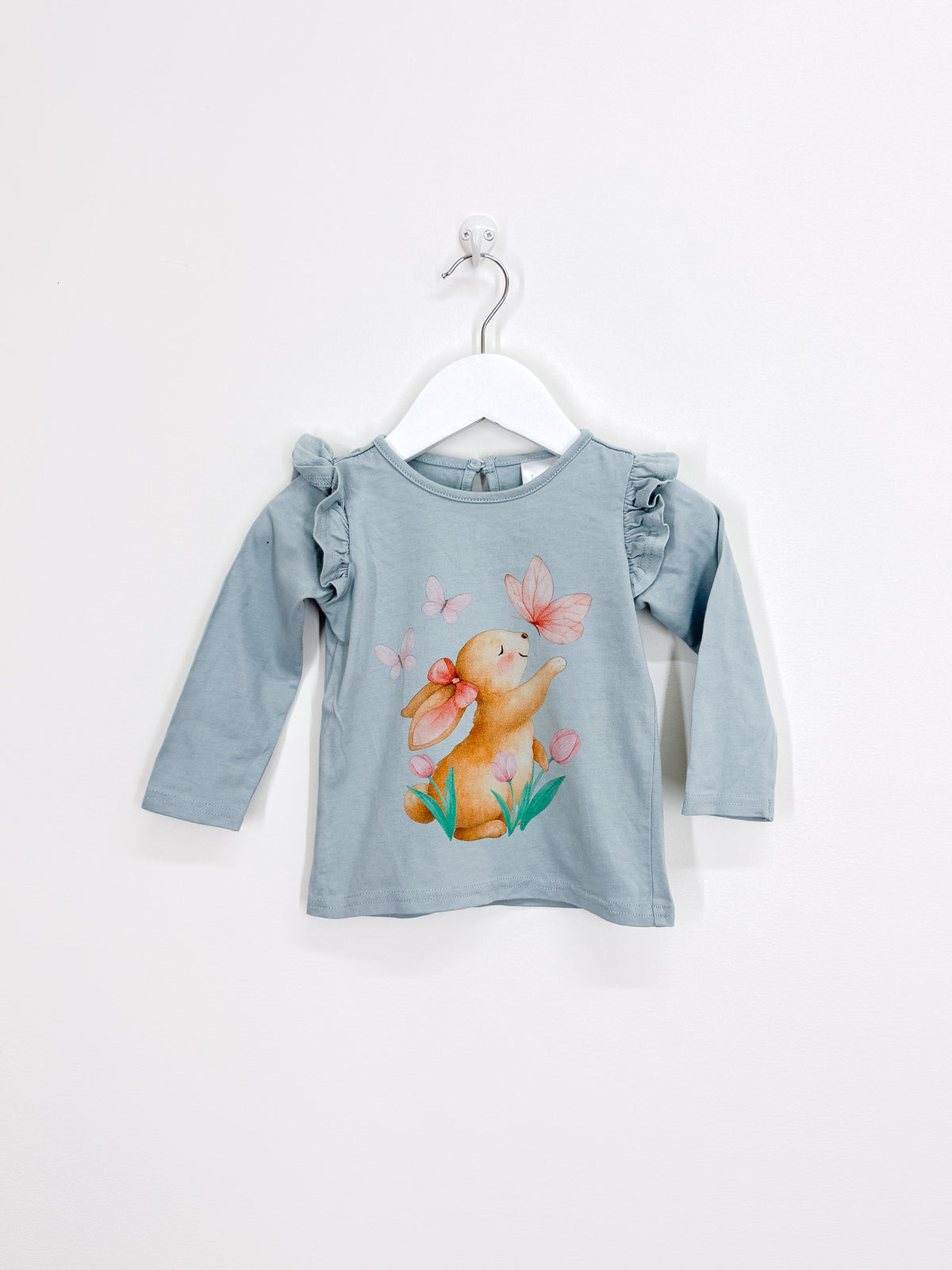 Teeny Weeny long sleeve bunny tee (12-18m)