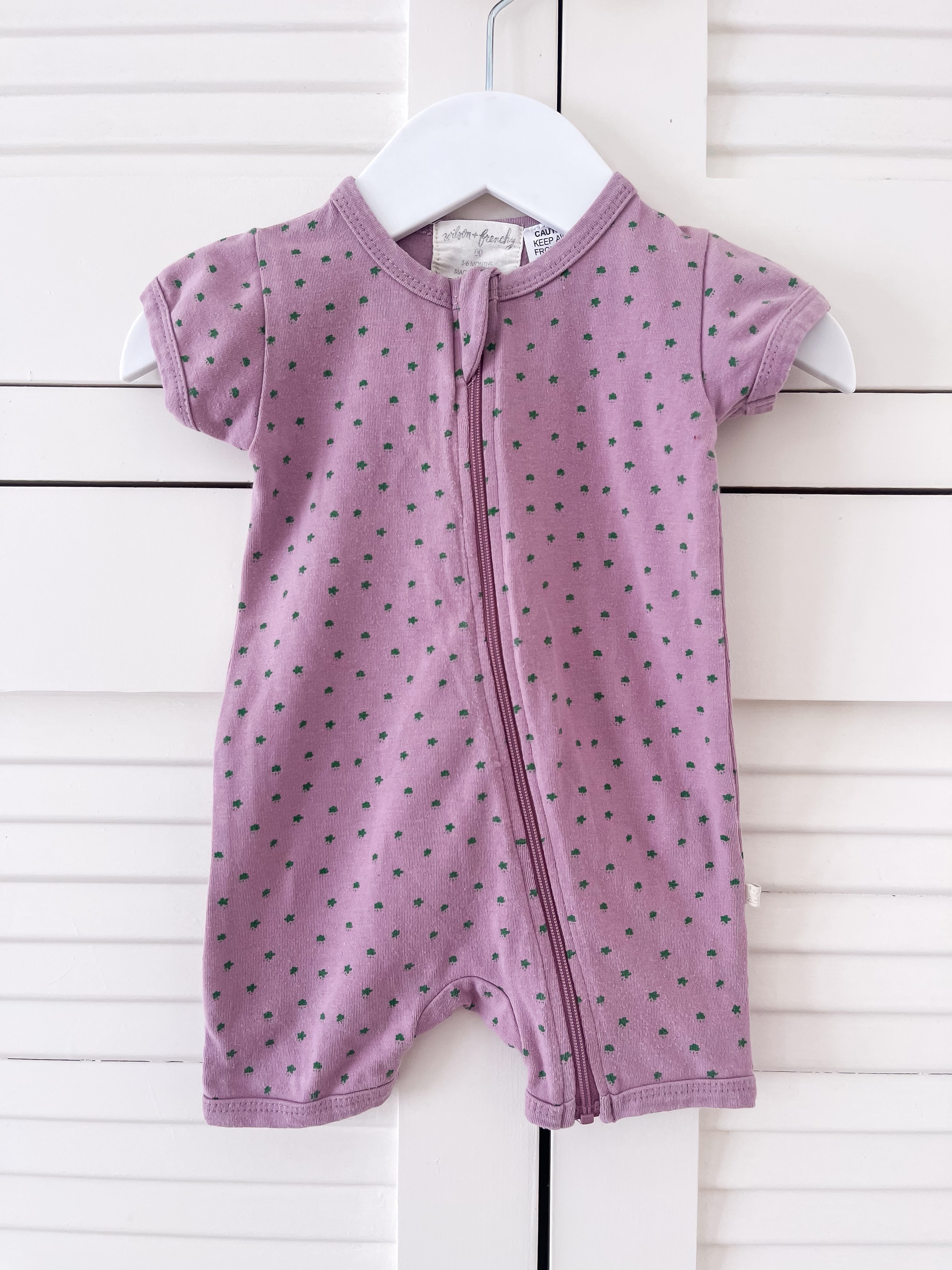 Wilson & Frenchy organic zipsuit (3-6m)