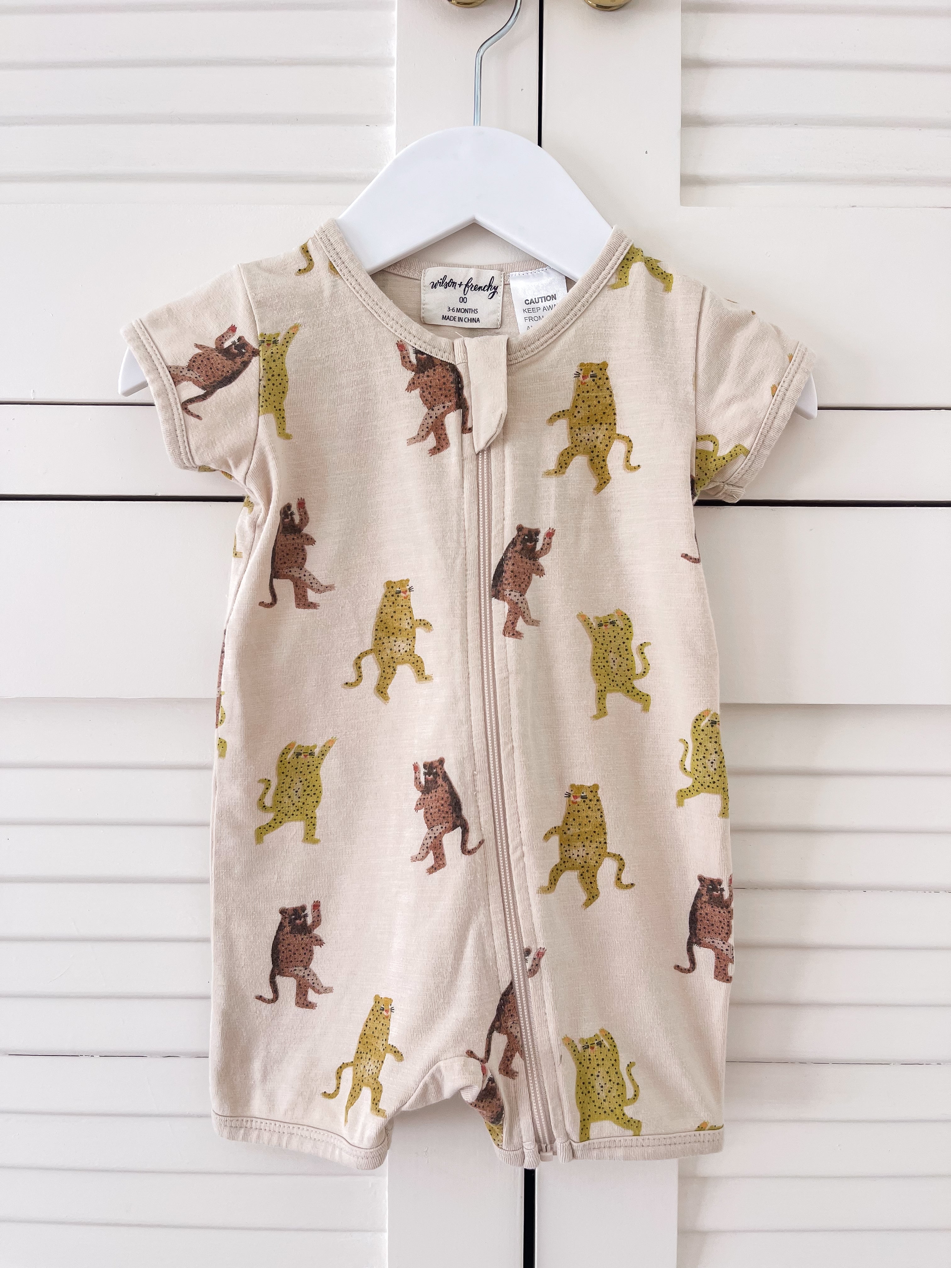 Wilson & Frenchy organic zipsuit (3-6m)