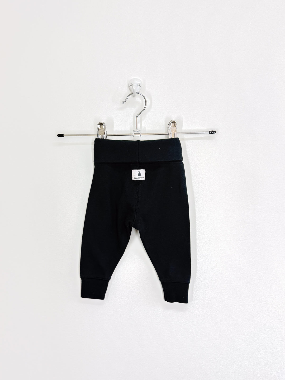 Country Road fold over leggings - navy (0-3m)