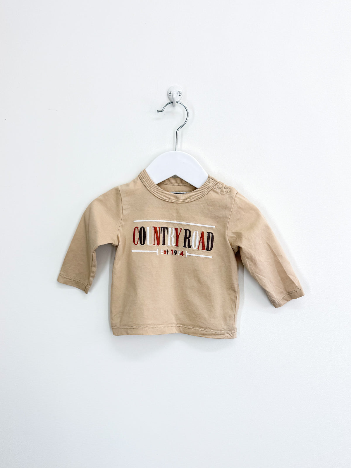 Country Road heritage long sleeve tee (0-3m)