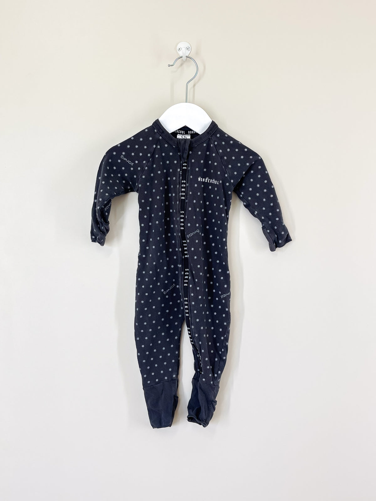 Bonds wondercool wondersuit - dark grey suns (newborn)
