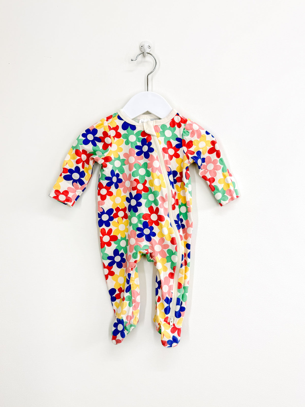 Teeny Weeny floral zipsuit (0-3m)