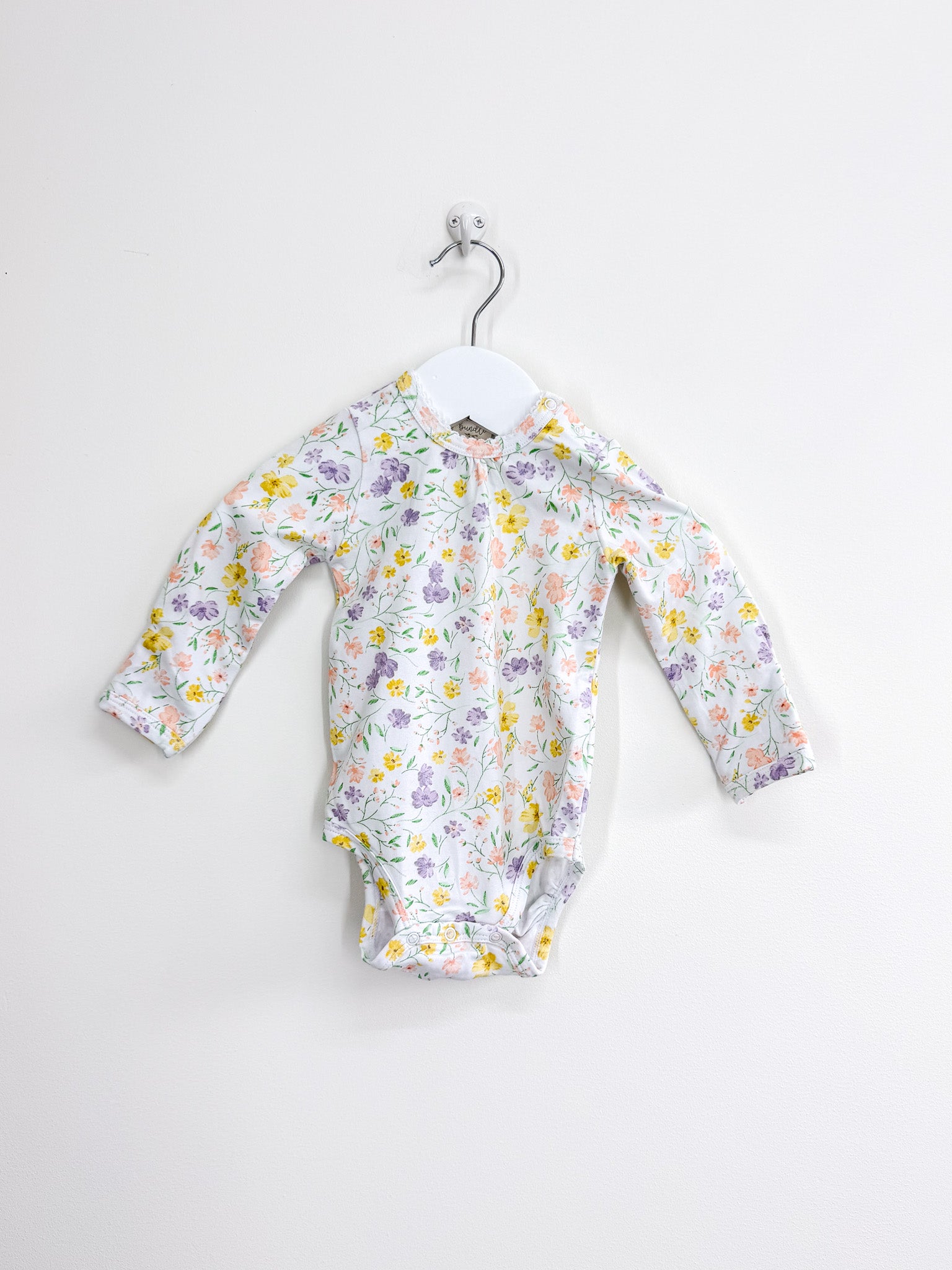 Little Bundle long sleeve floral bodysuit (3-6m)